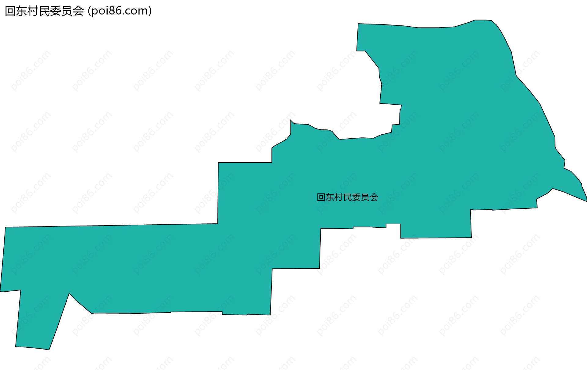 回东村民委员会边界地图