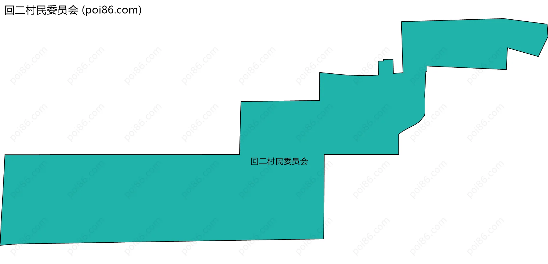 回二村民委员会边界地图