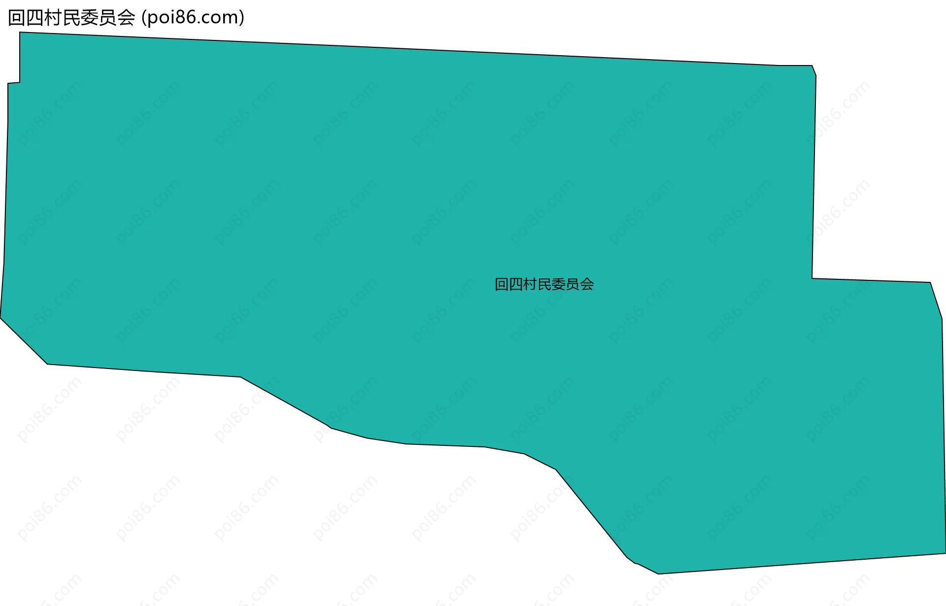 回四村民委员会边界地图