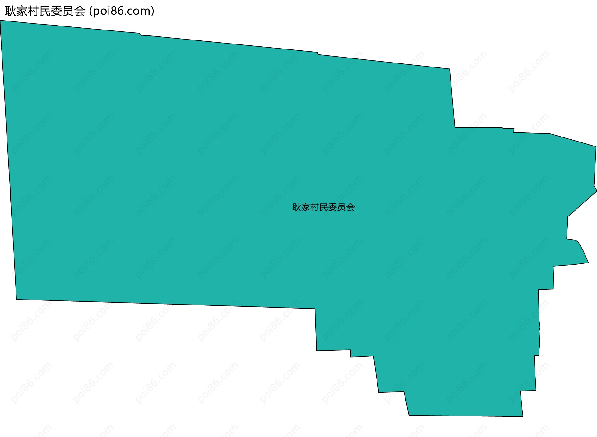 耿家村民委员会边界地图