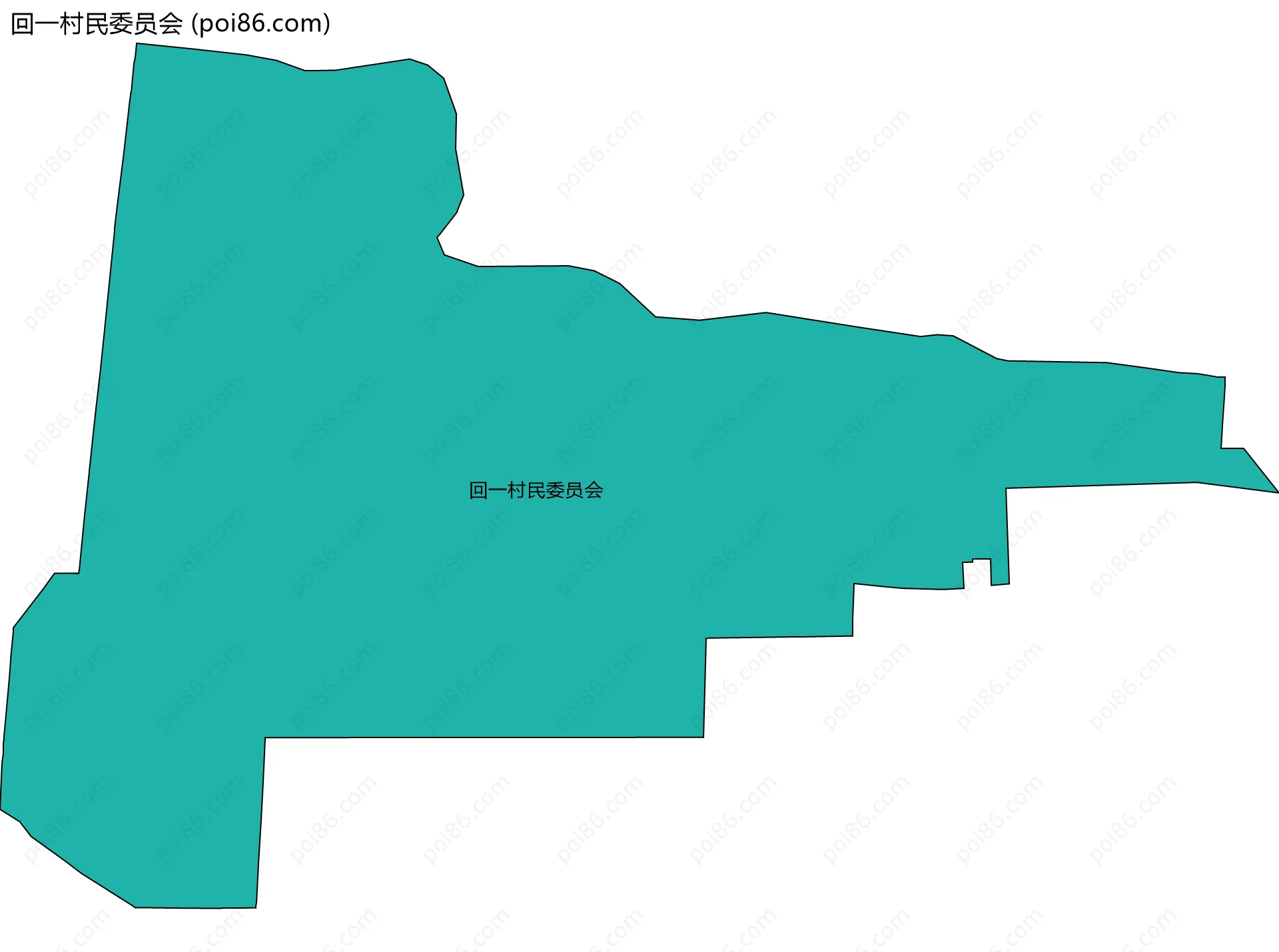 回一村民委员会边界地图
