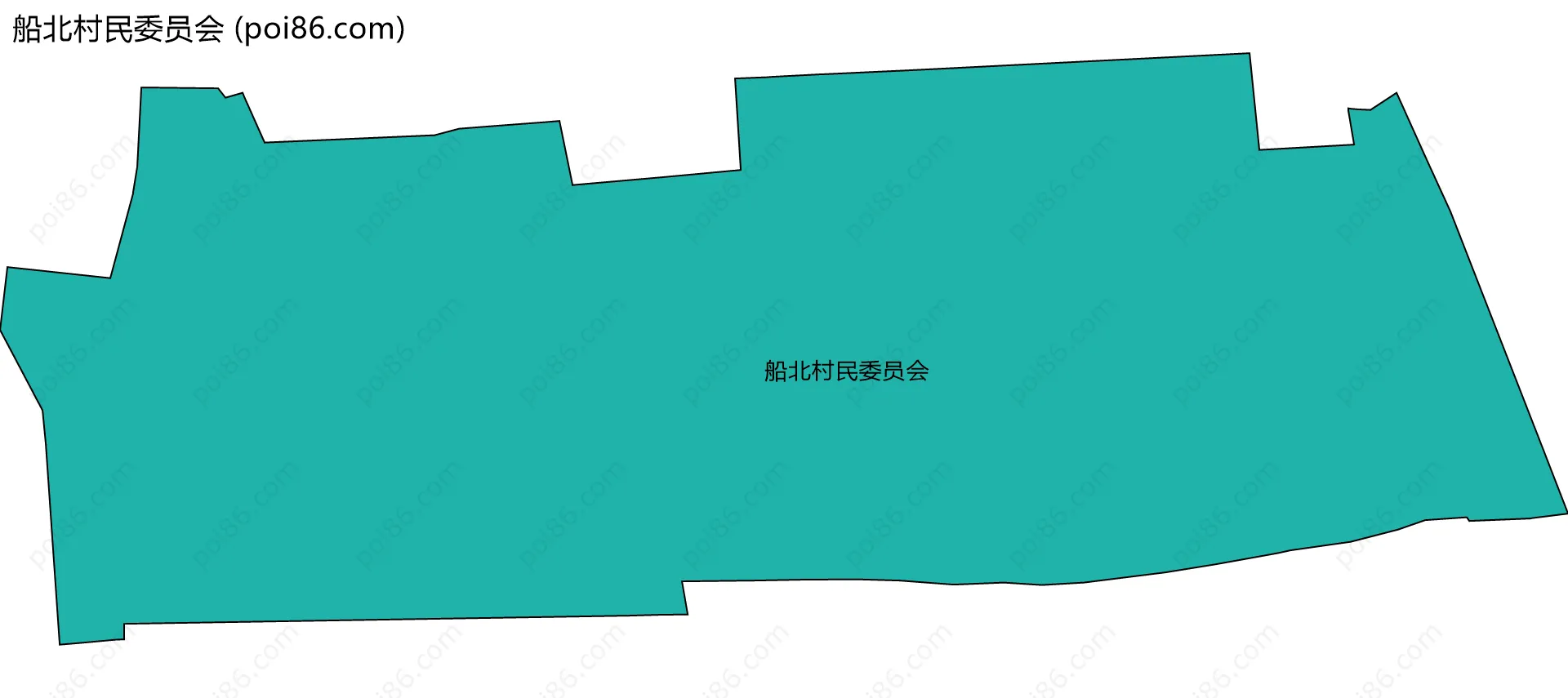 船北村民委员会边界地图