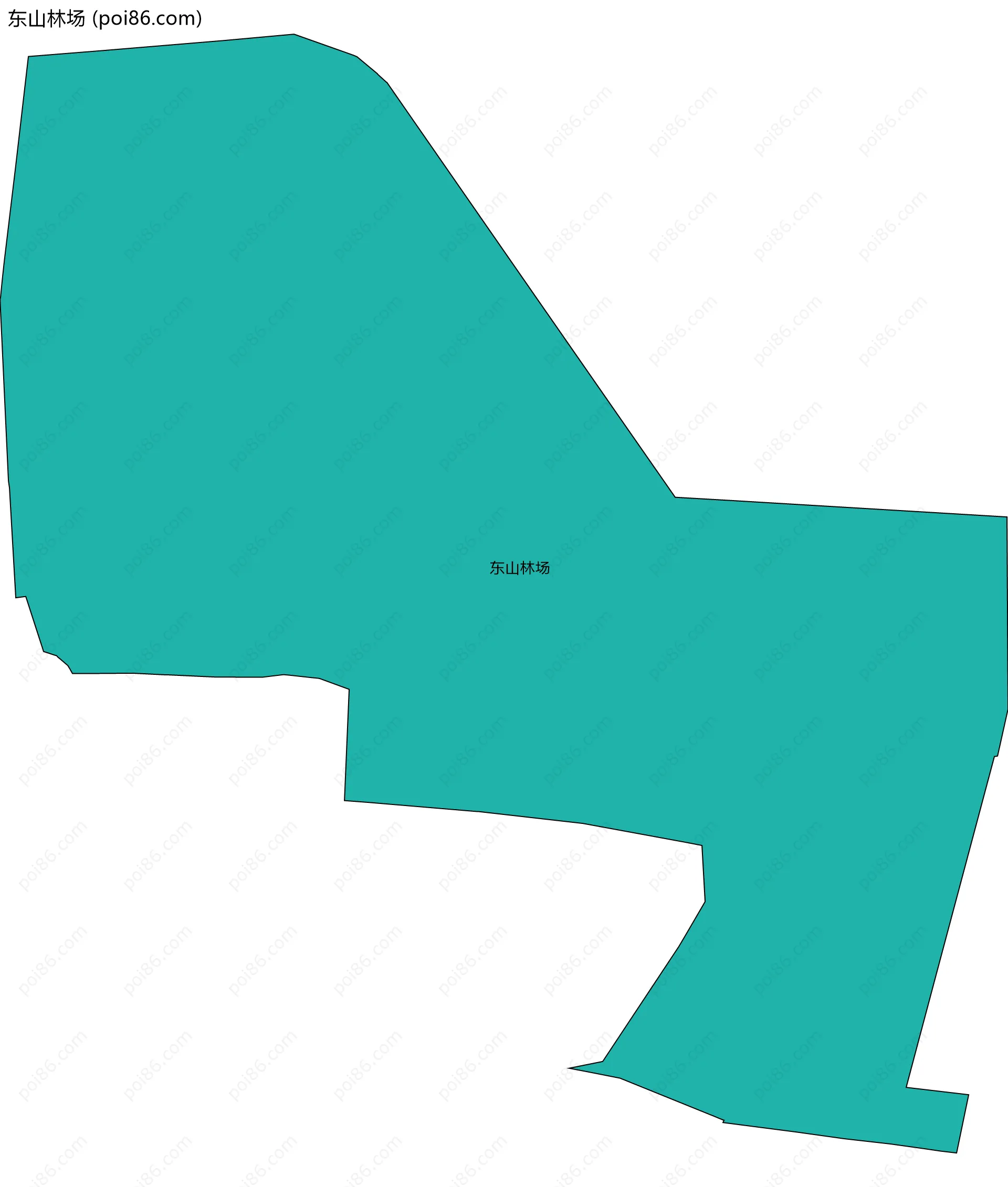 东山林场边界地图