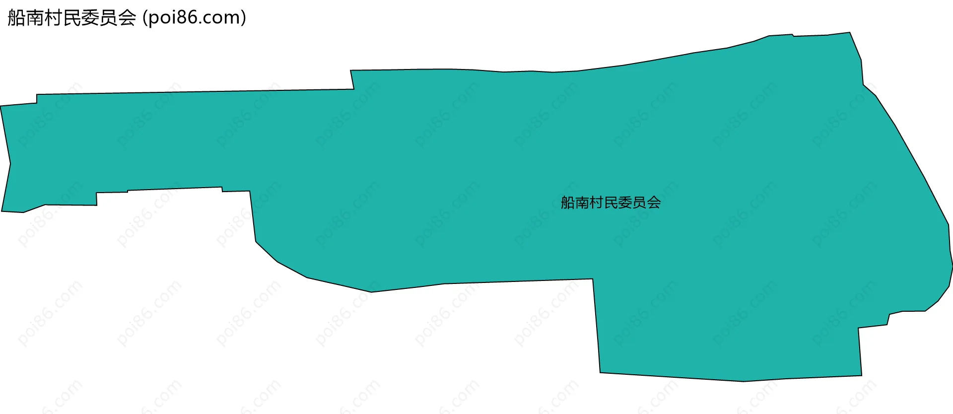 船南村民委员会边界地图