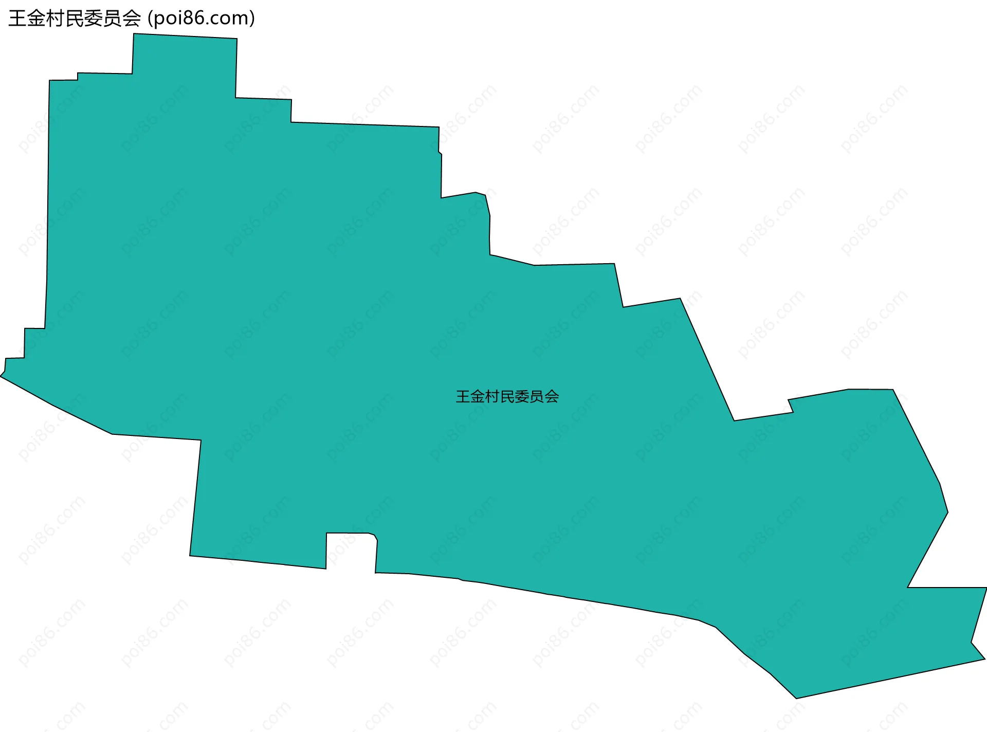 王金村民委员会边界地图