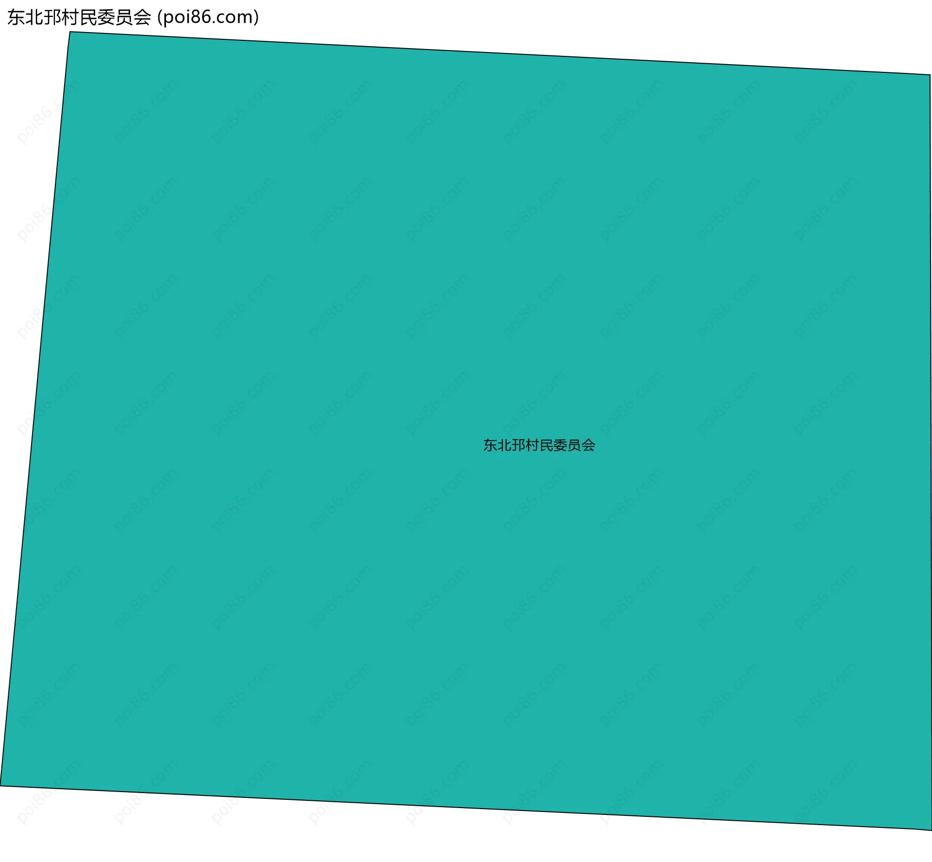 东北邘村民委员会边界地图