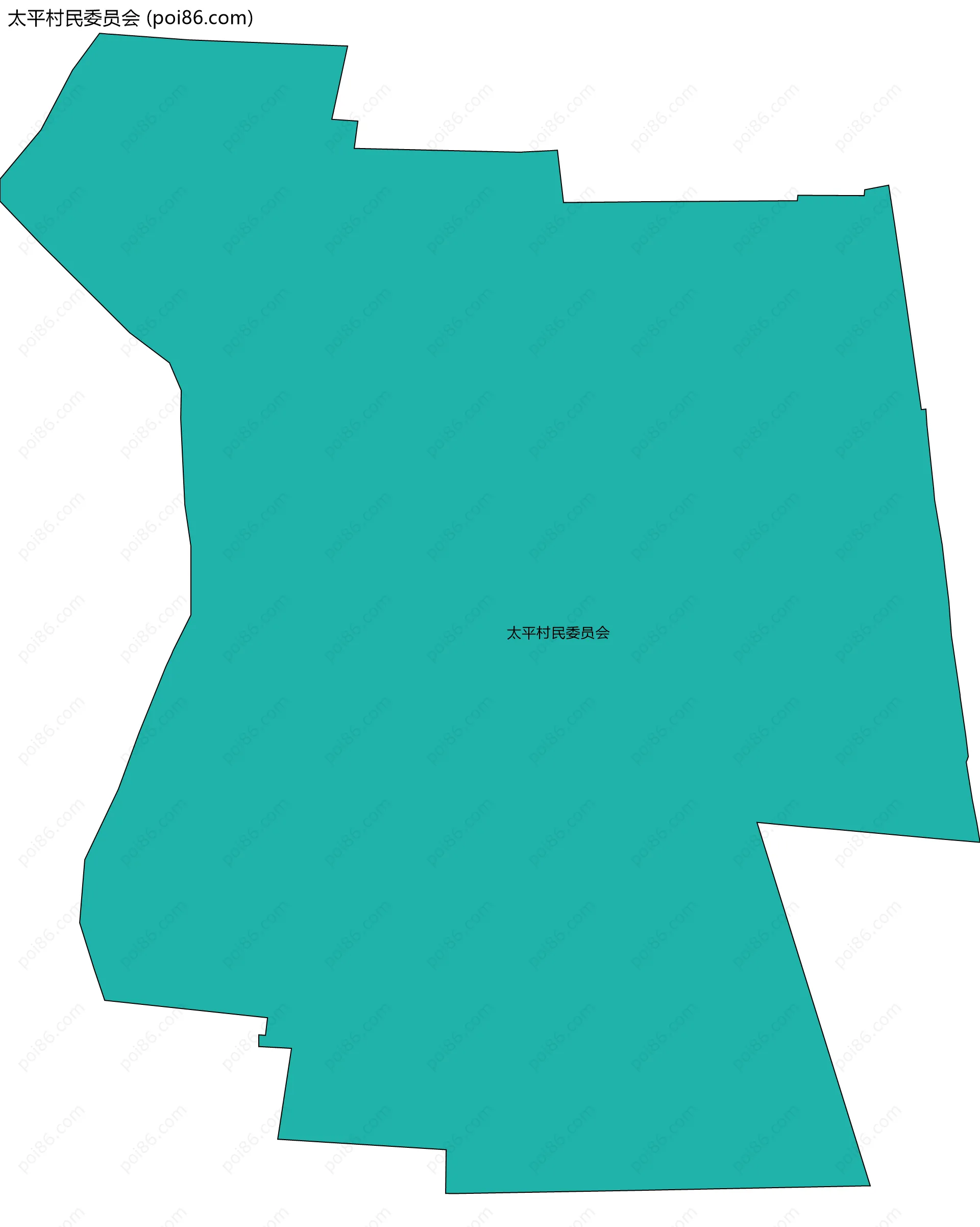 太平村民委员会边界地图