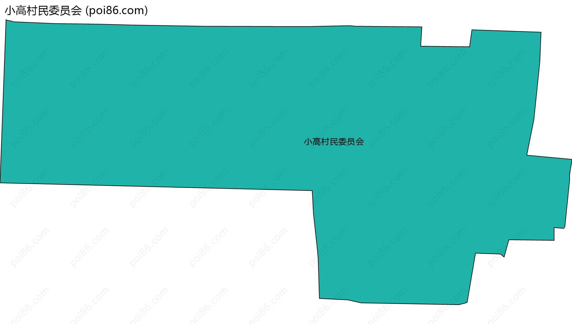 小高村民委员会边界地图