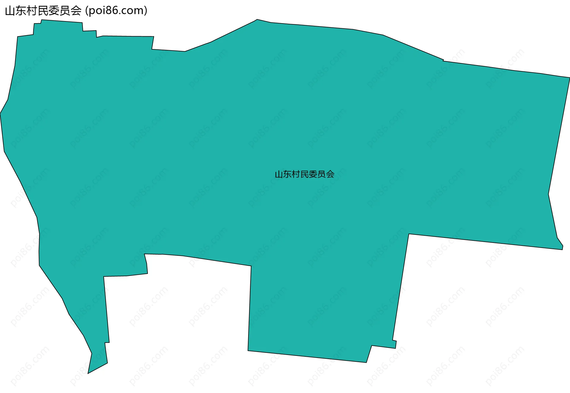 山东村民委员会边界地图
