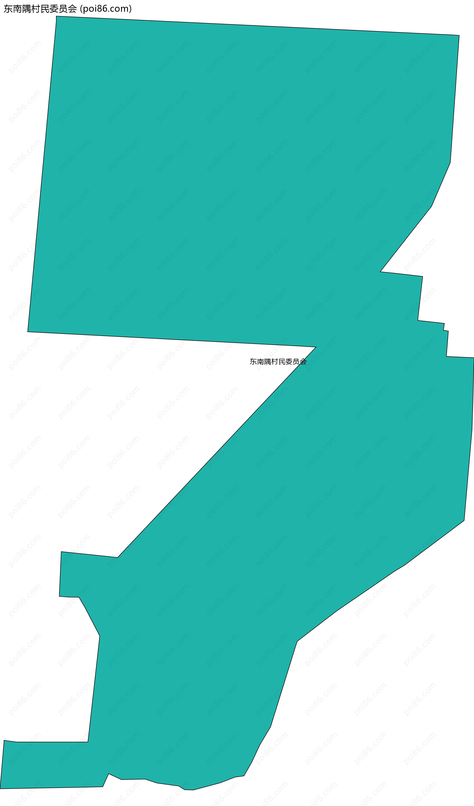 东南隅村民委员会边界地图