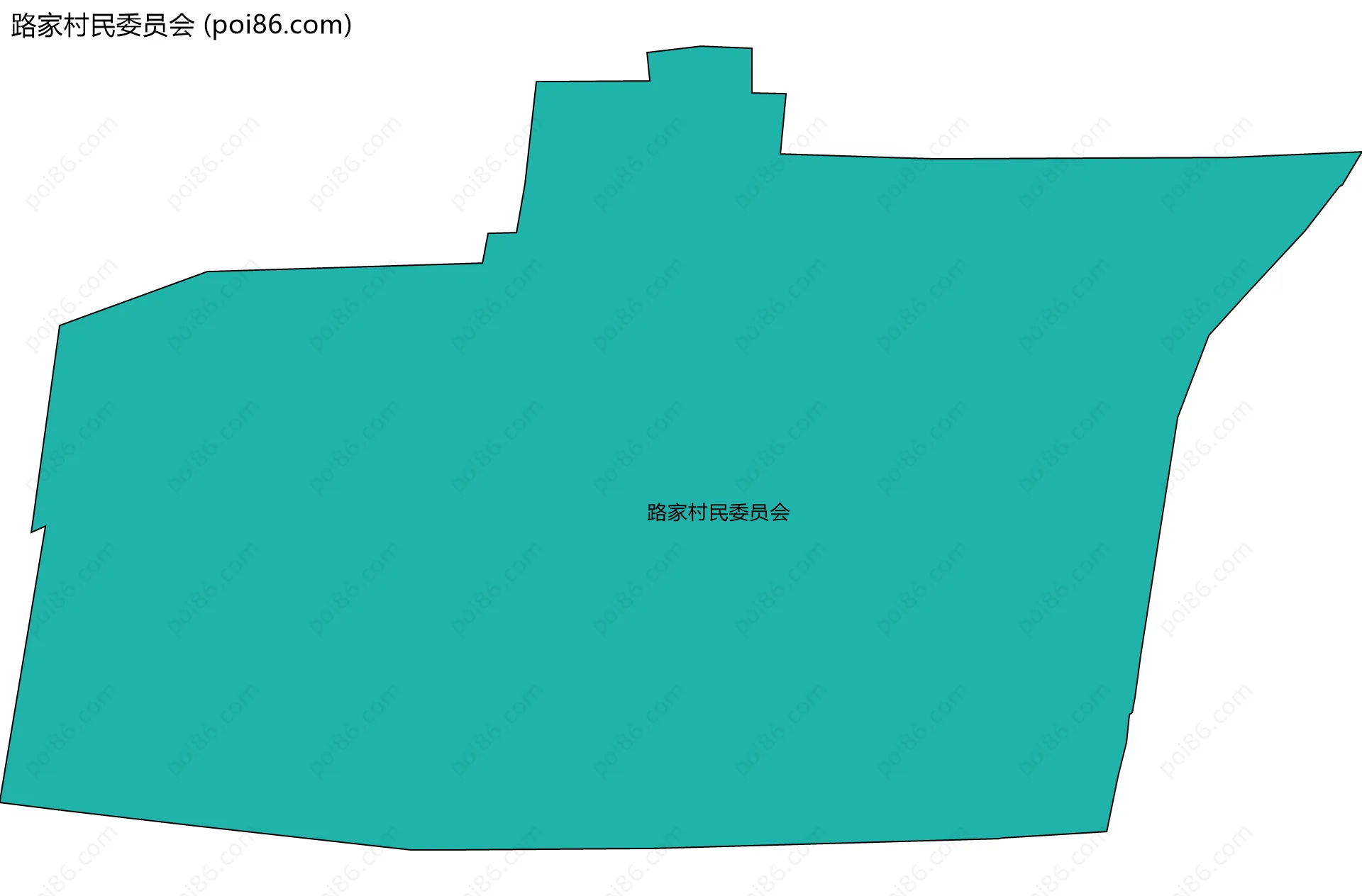 路家村民委员会边界地图
