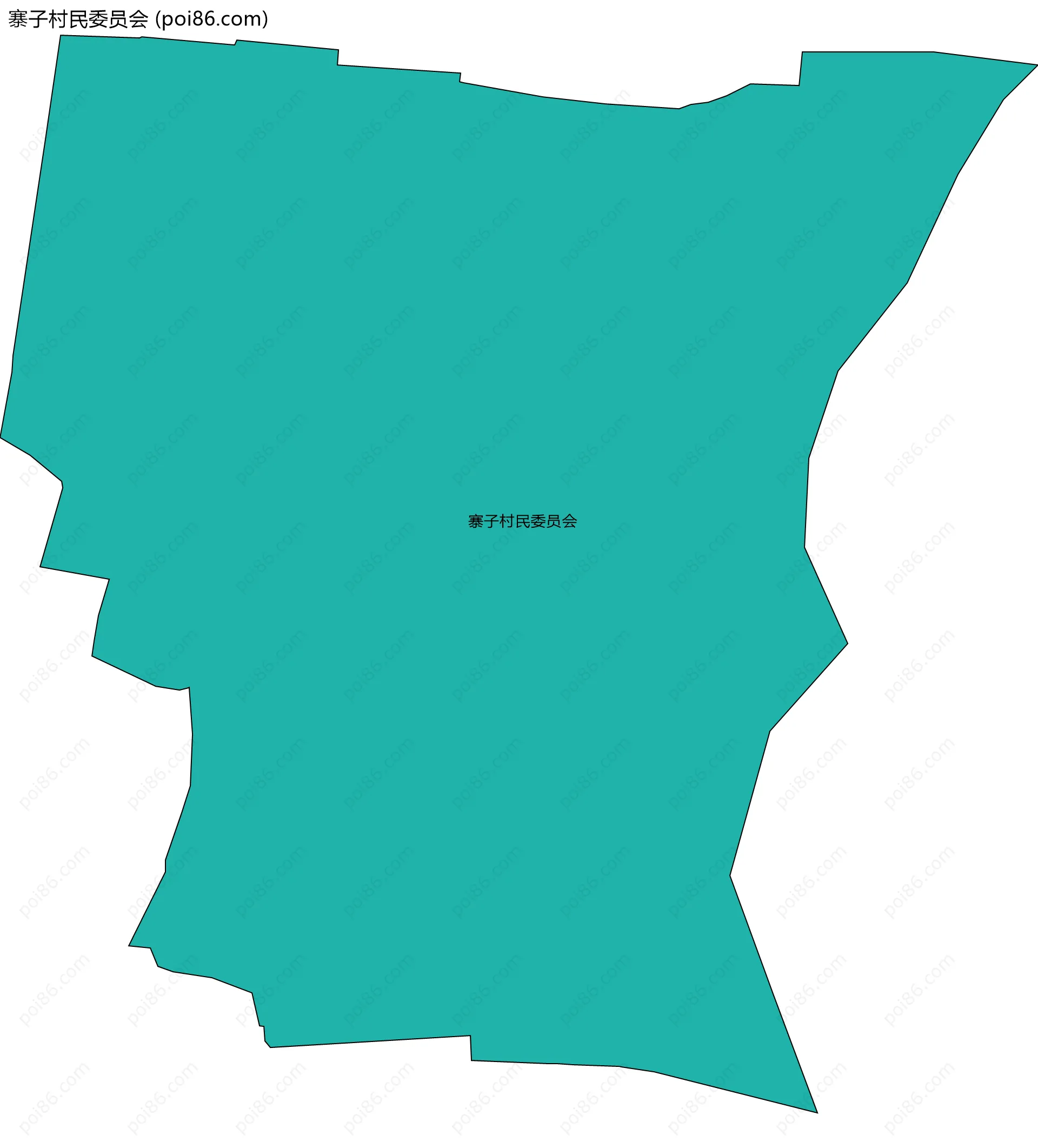 寨子村民委员会边界地图