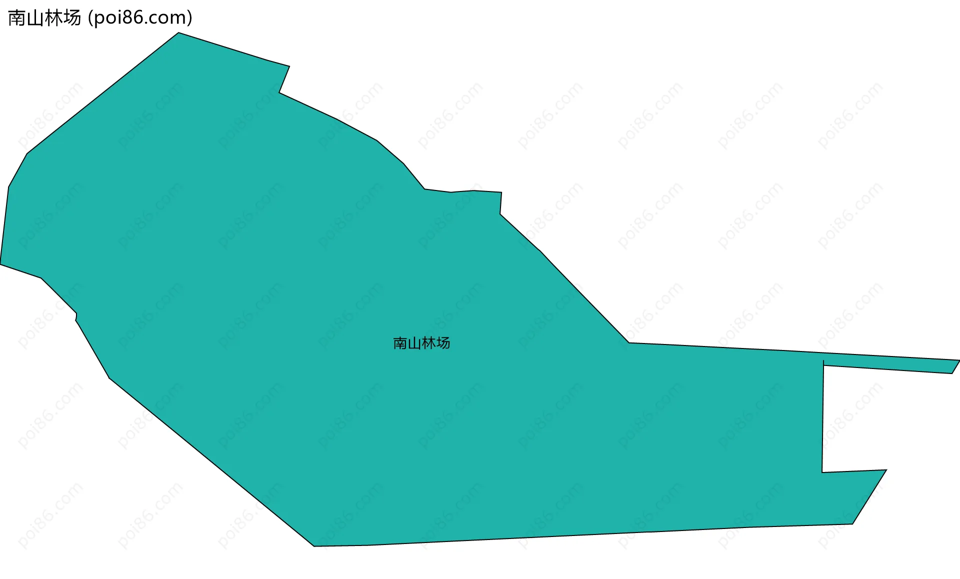 南山林场边界地图