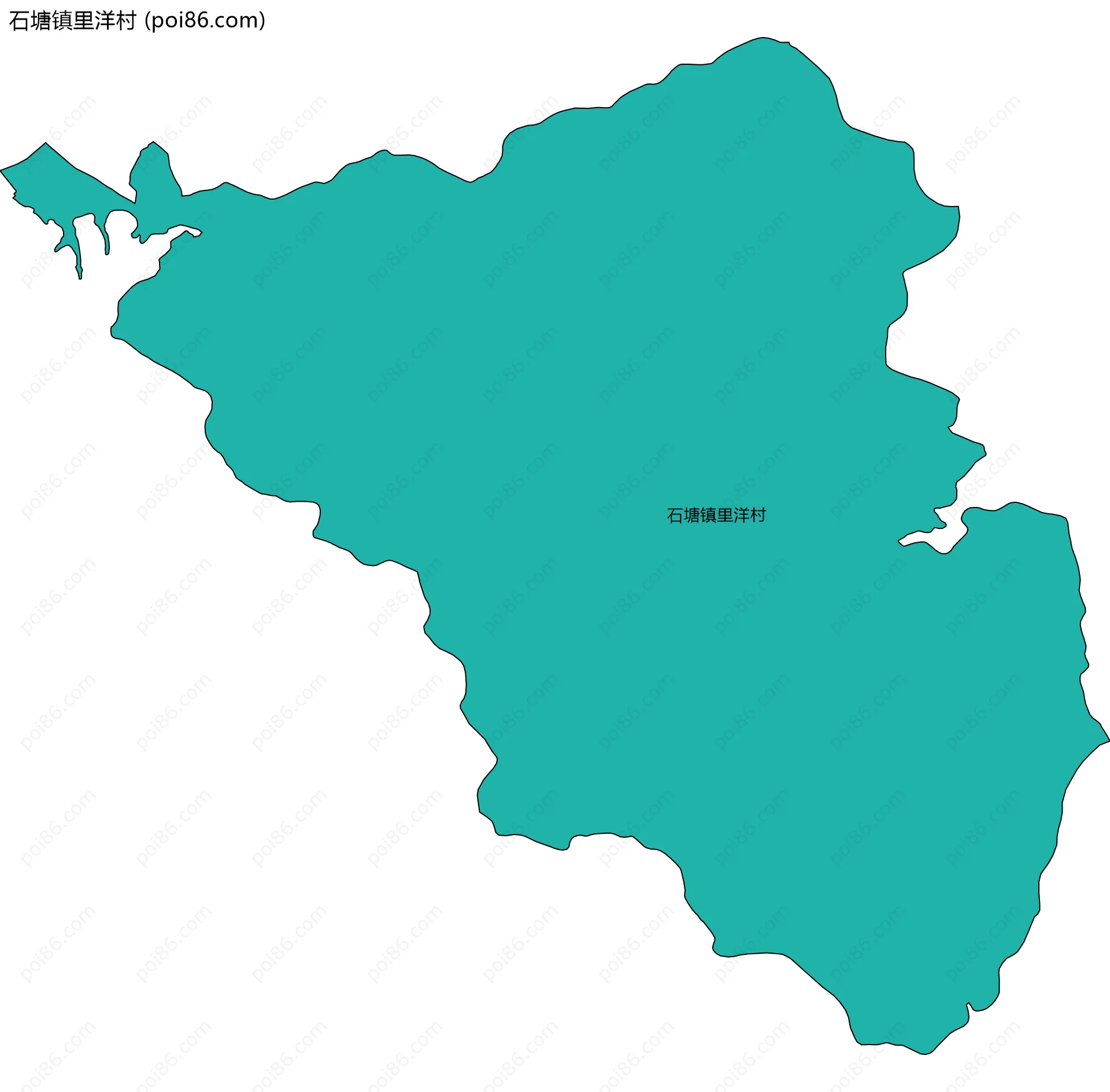 石塘镇里洋村边界地图