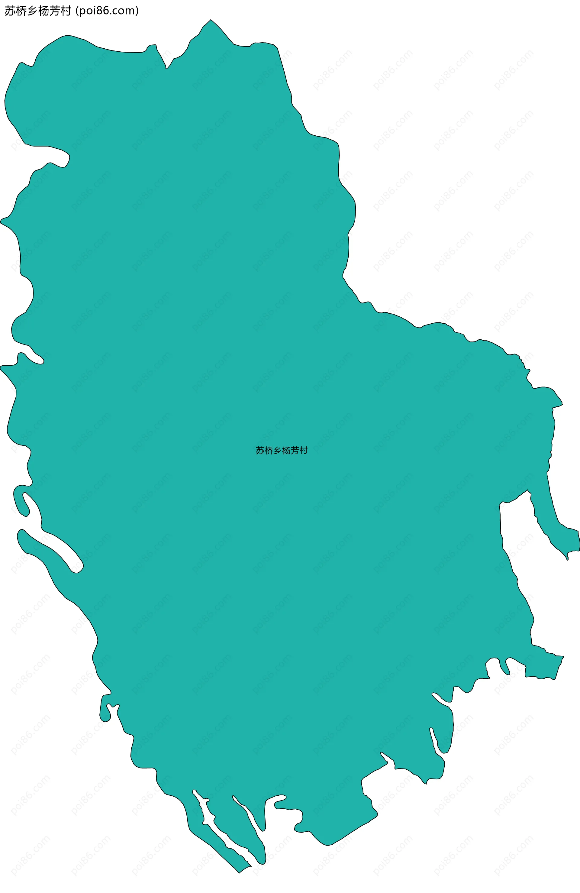 苏桥乡杨芳村边界地图