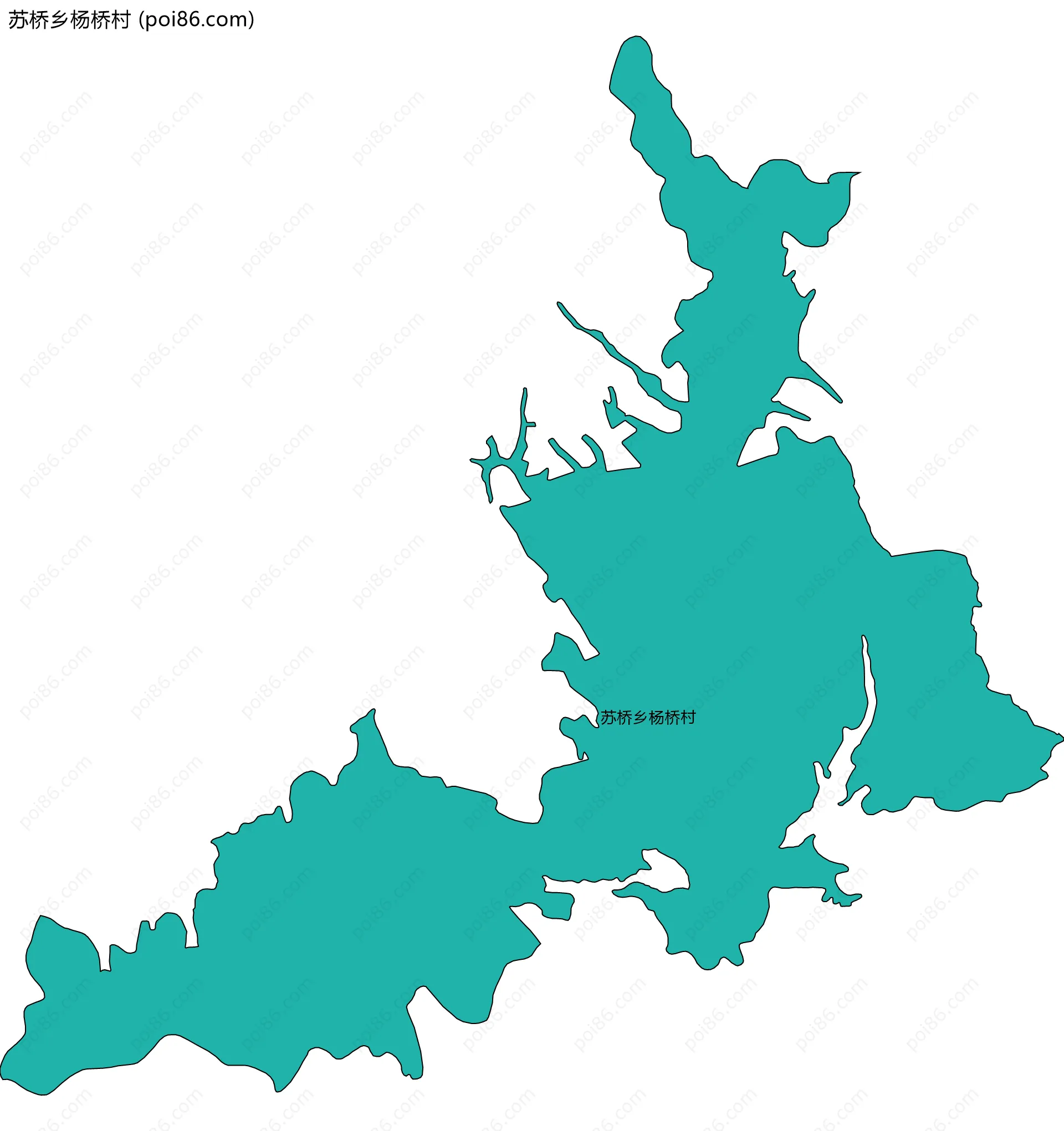 苏桥乡杨桥村边界地图