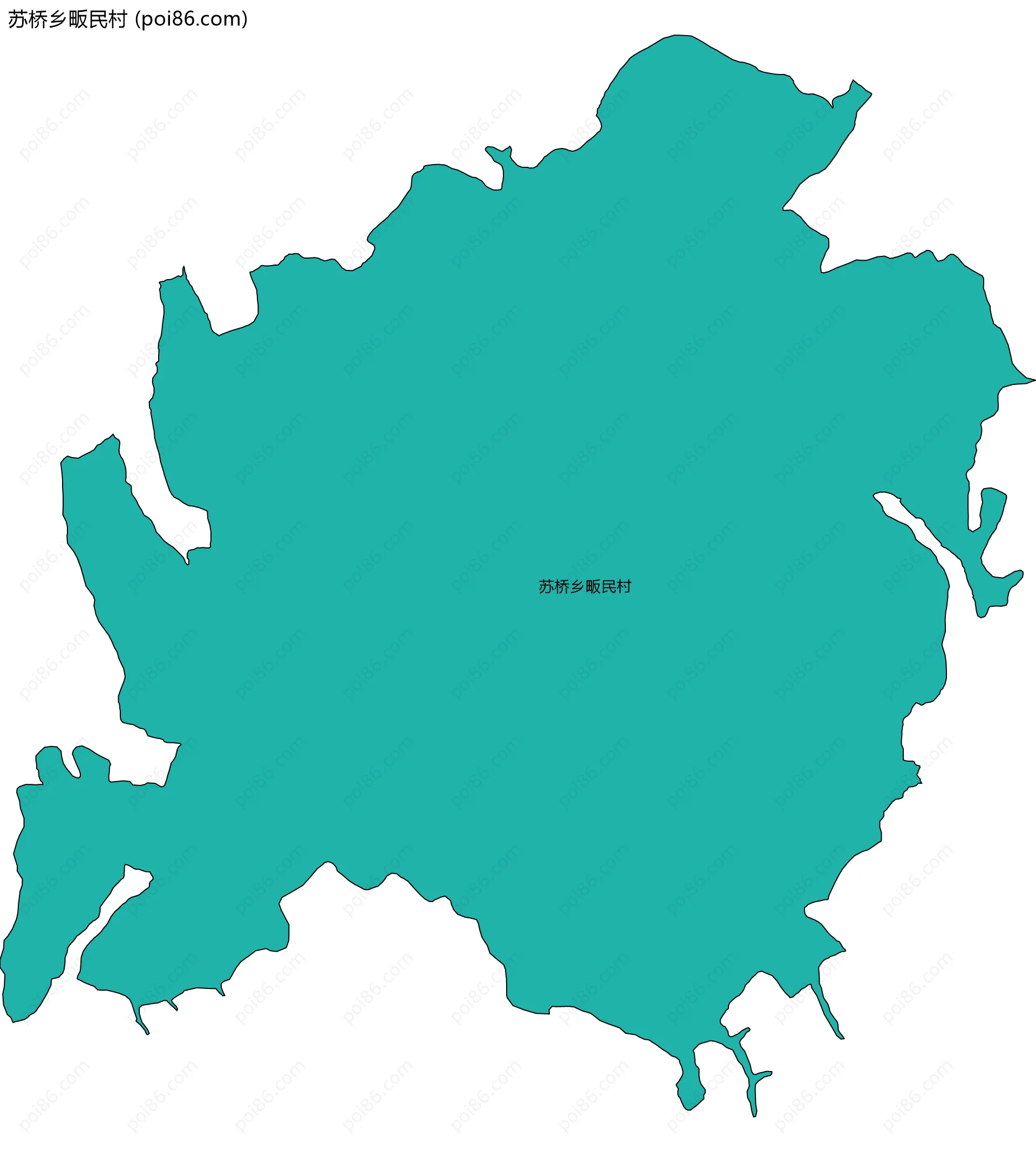 苏桥乡畈民村边界地图