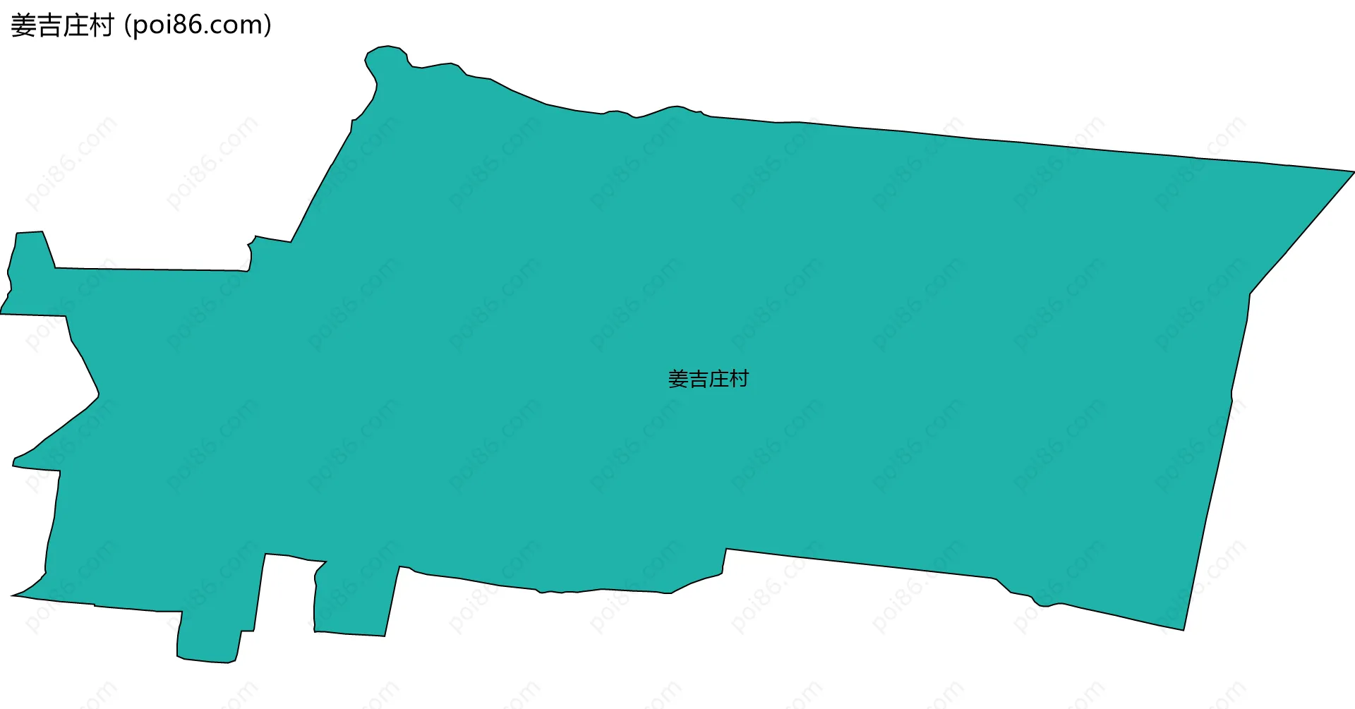 姜吉庄村边界地图