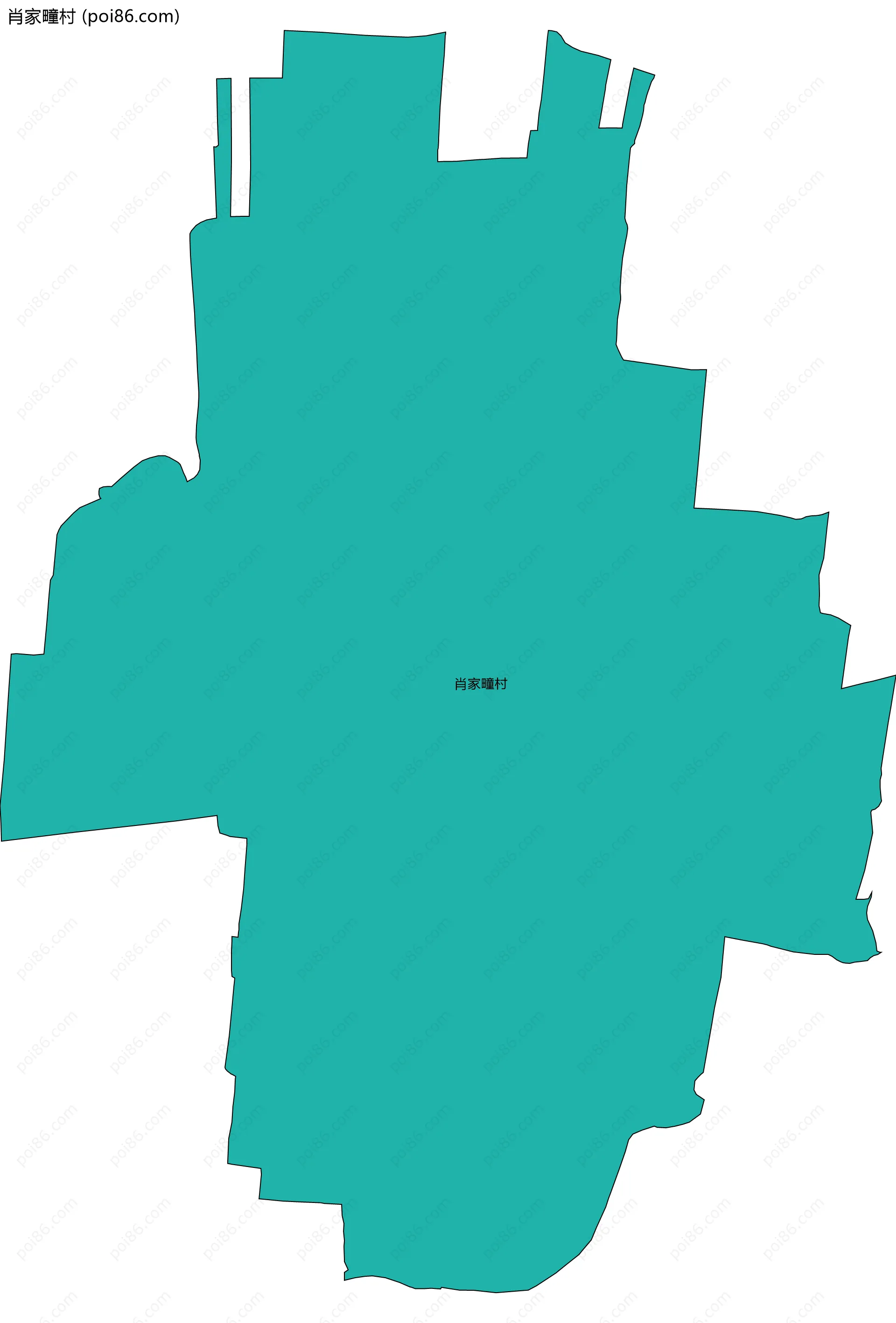 肖家疃村边界地图