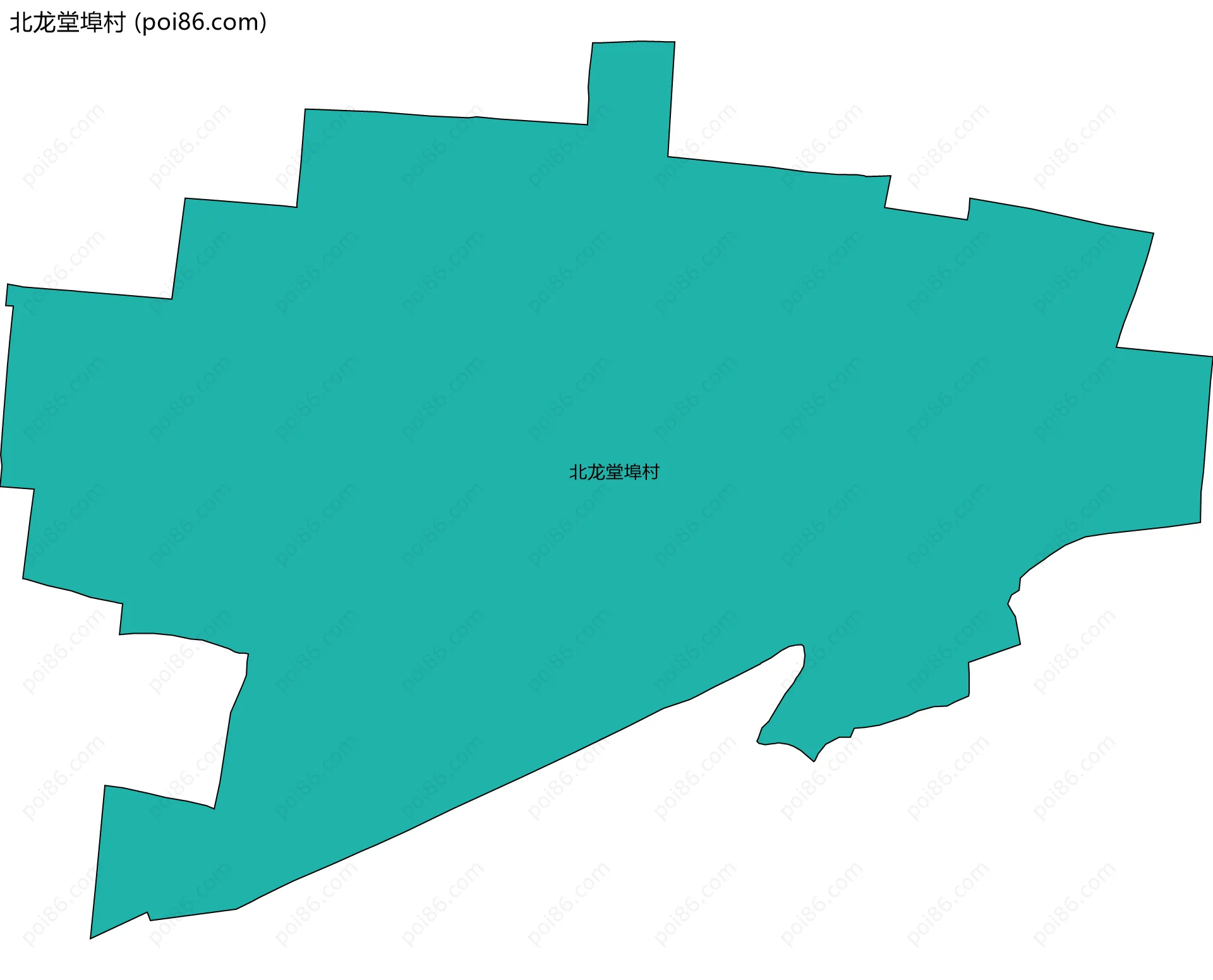 北龙堂埠村边界地图