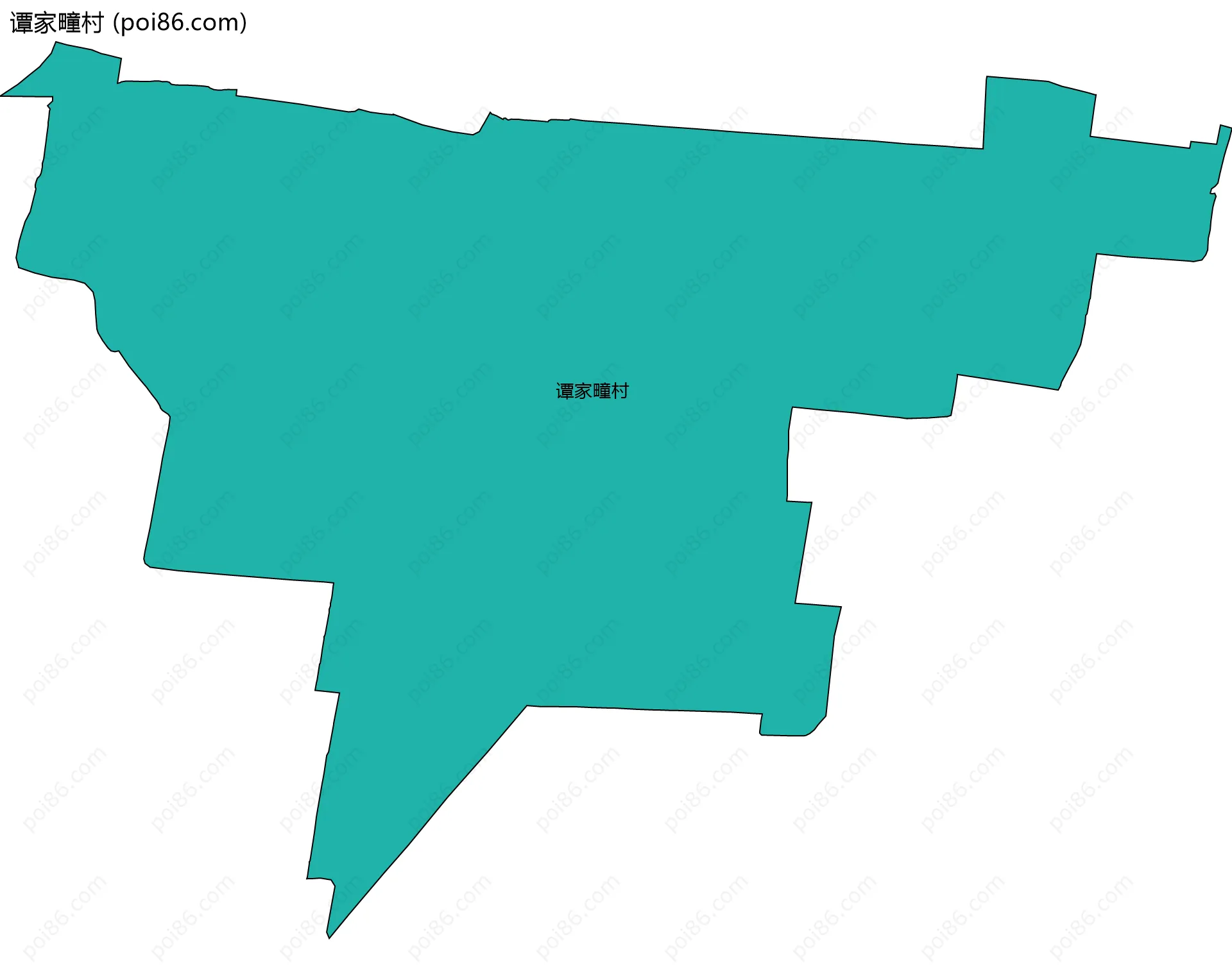 谭家疃村边界地图