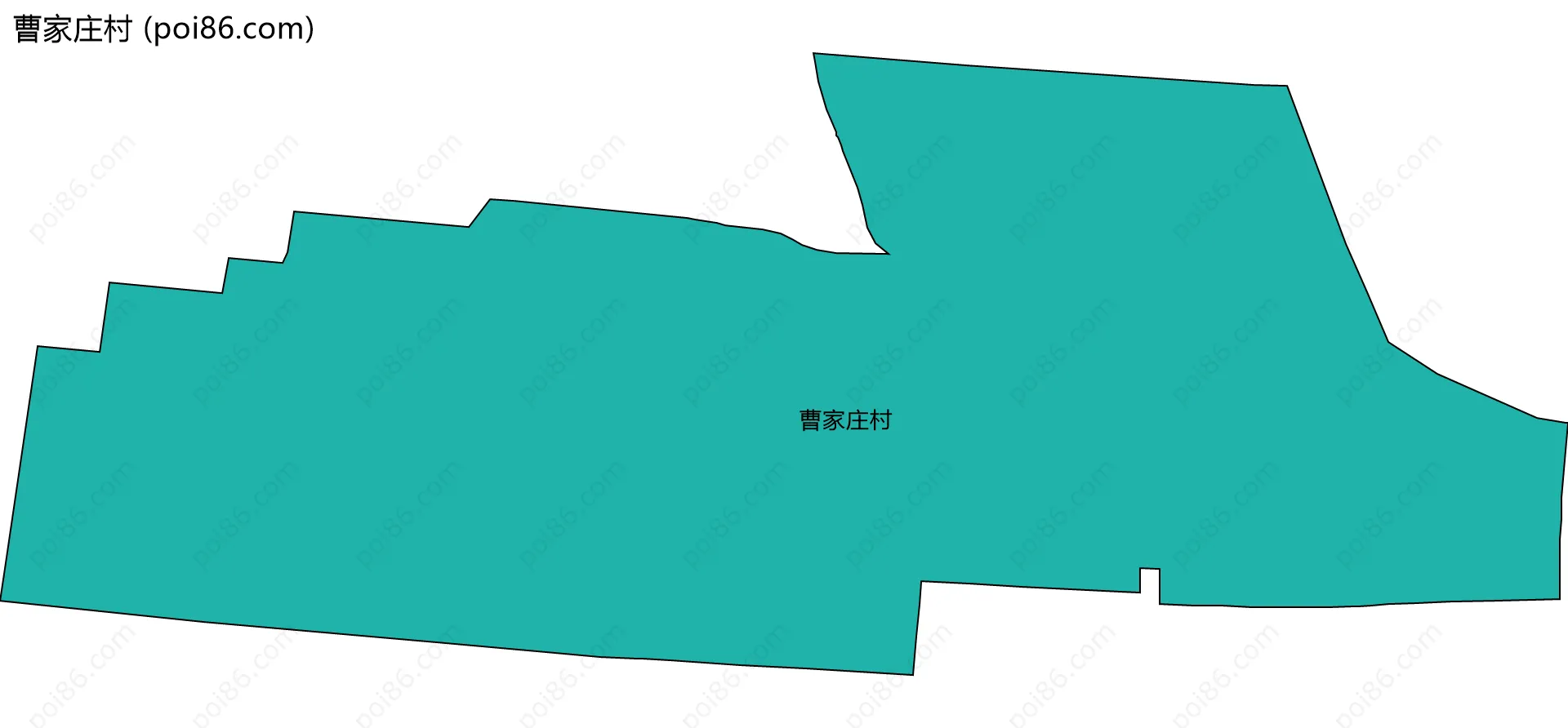 曹家庄村边界地图