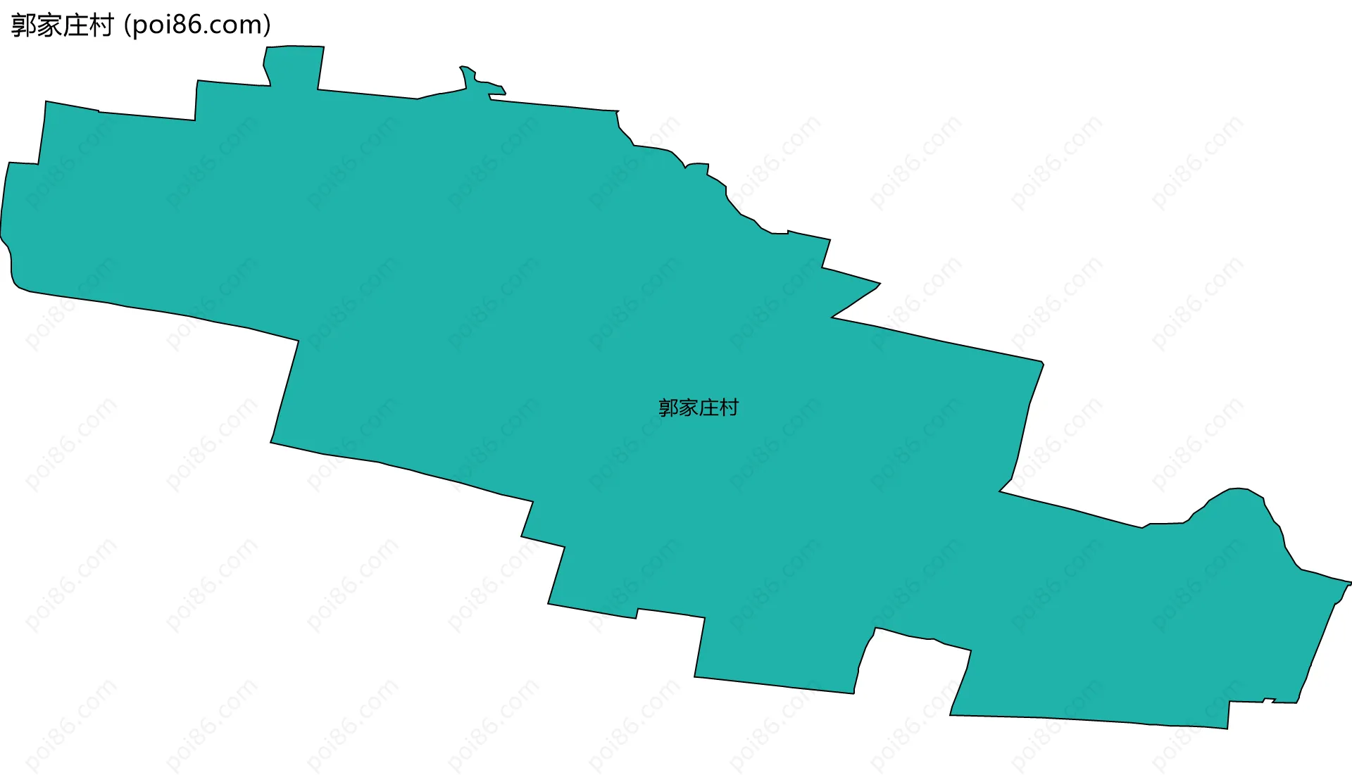 郭家庄村边界地图