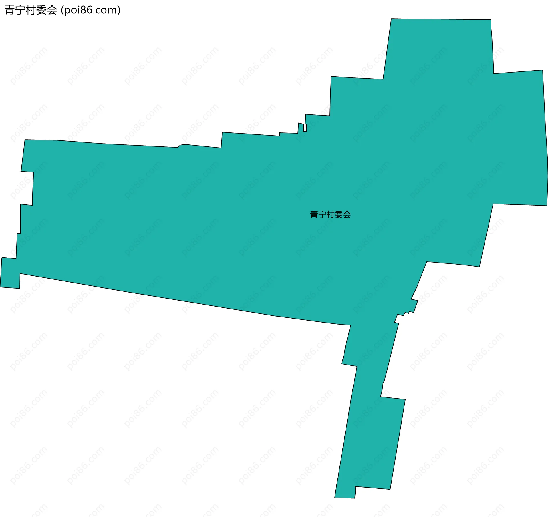 青宁村委会边界地图