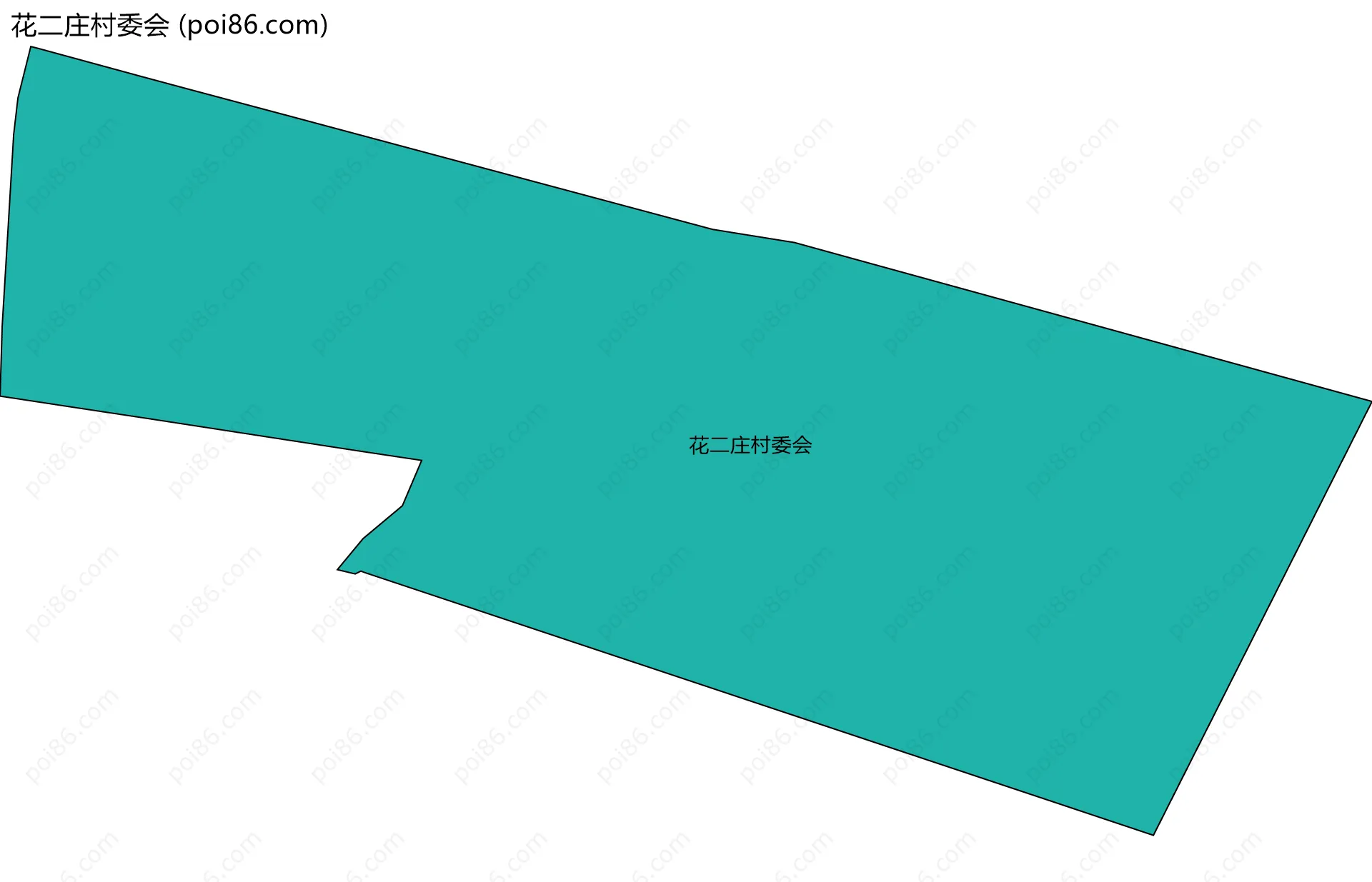 花二庄村委会边界地图
