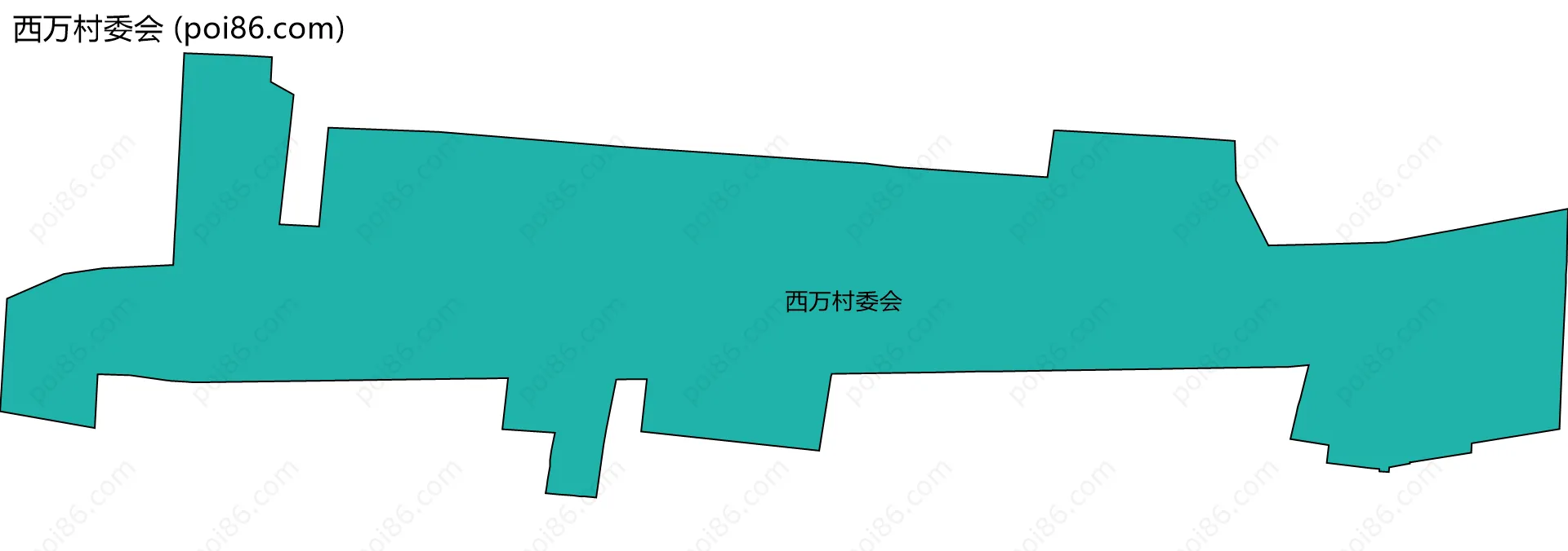 西万村委会边界地图