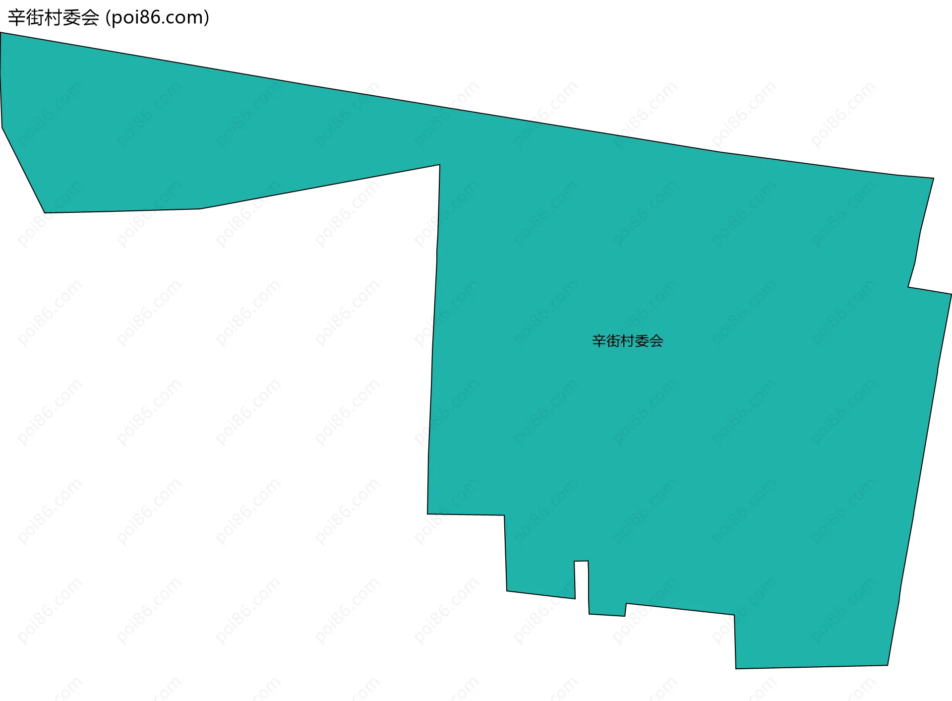 辛街村委会边界地图
