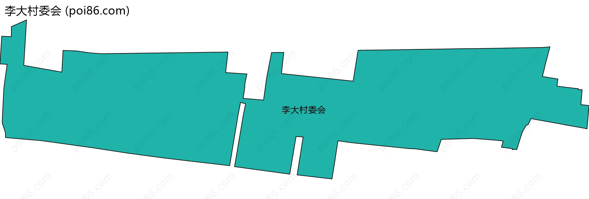 李大村委会边界地图