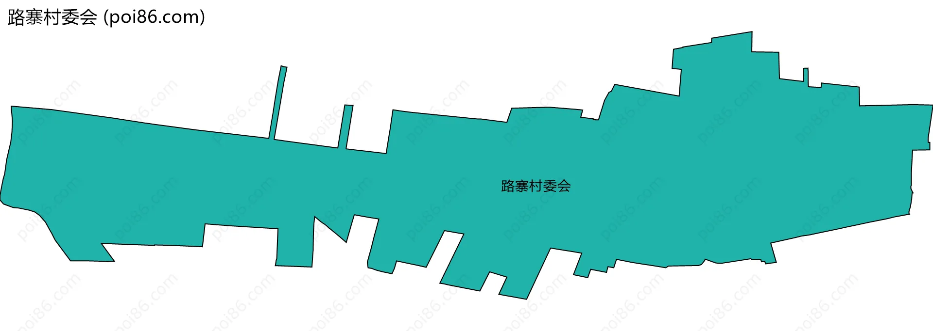路寨村委会边界地图