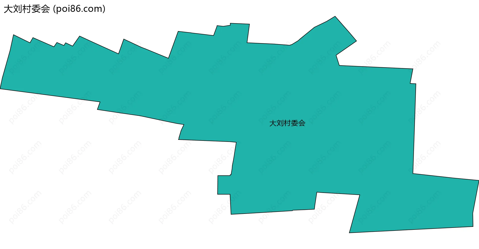 大刘村委会边界地图