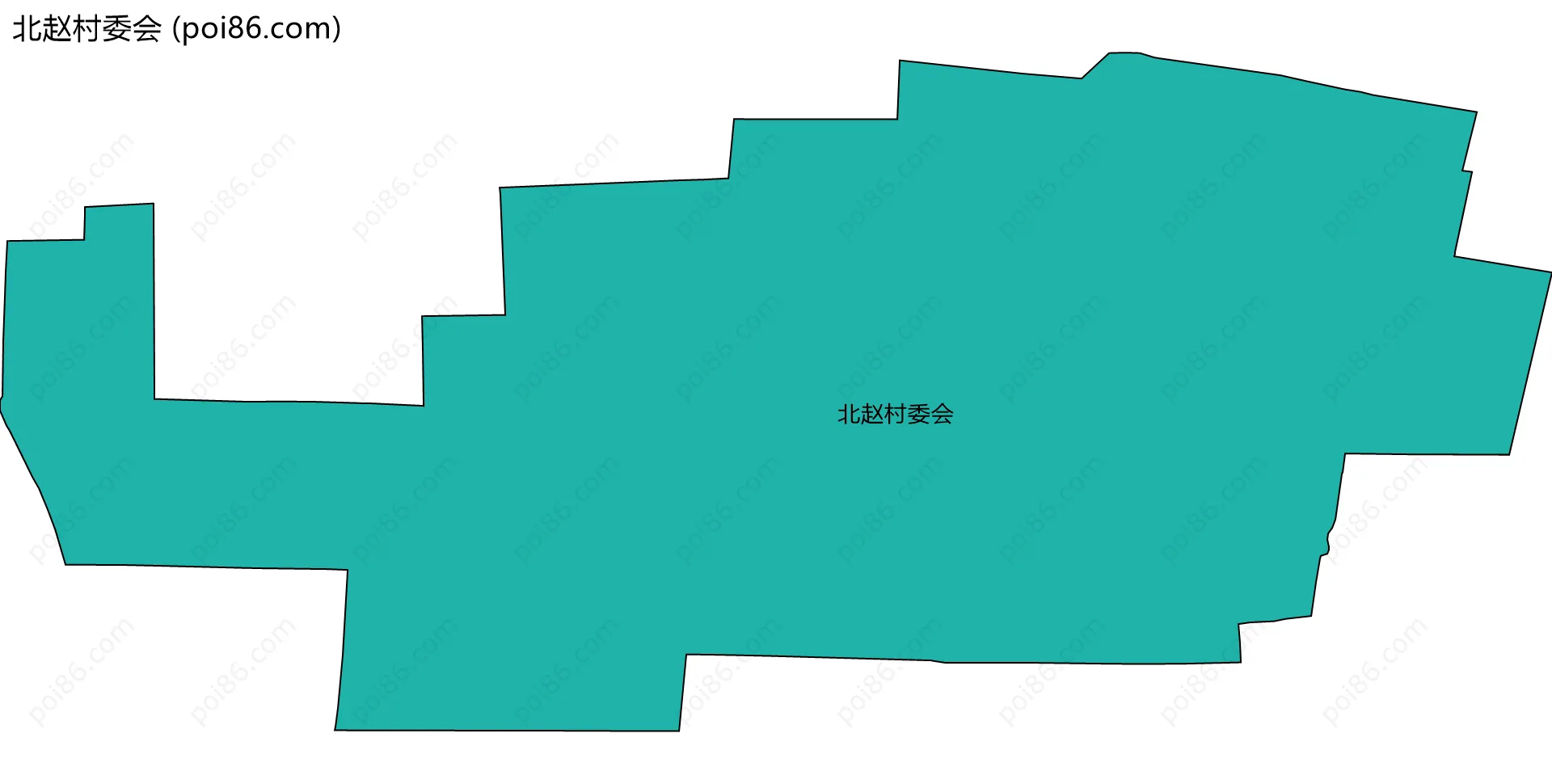 北赵村委会边界地图