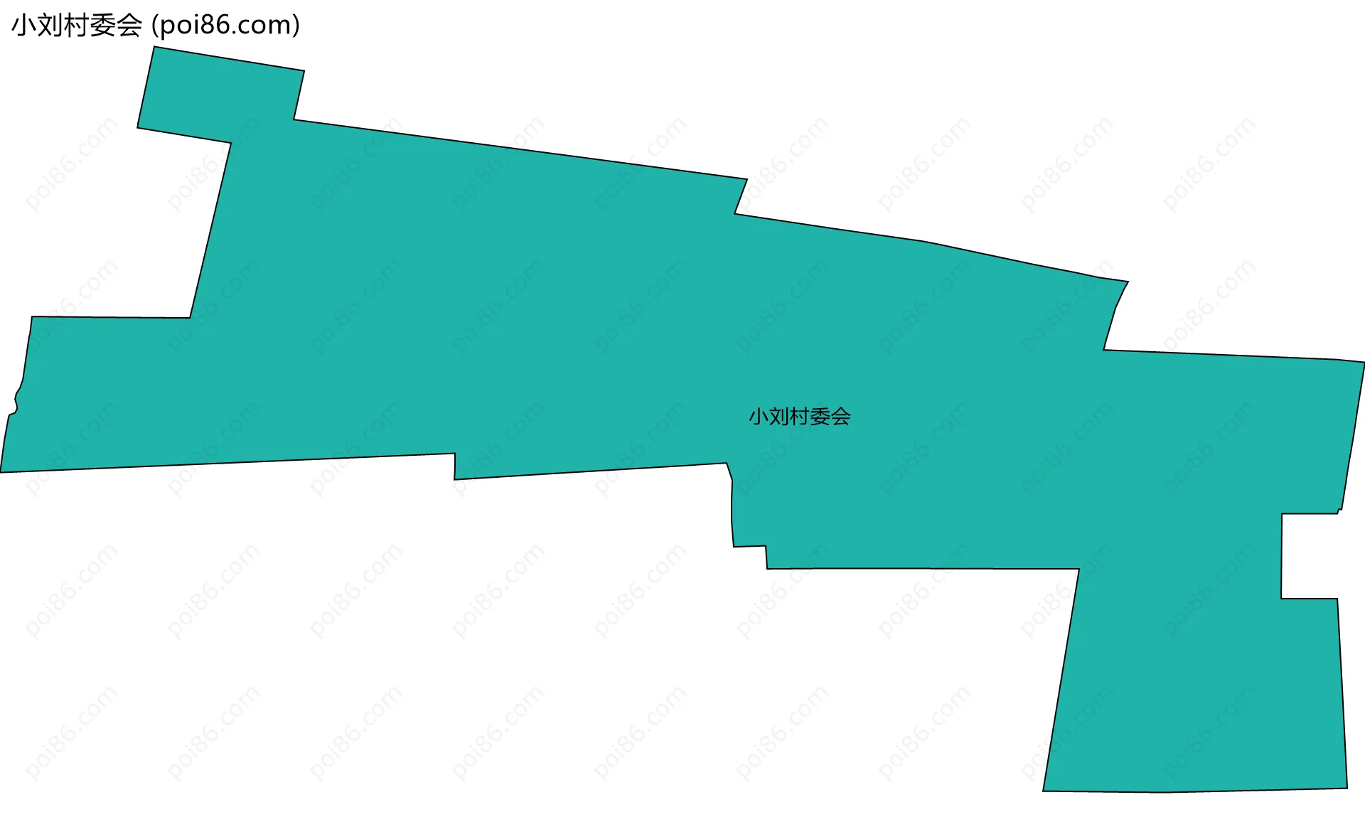 小刘村委会边界地图