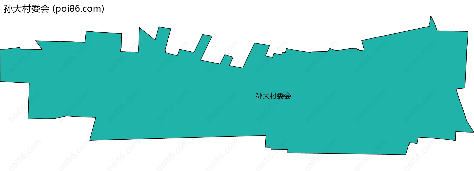 孙大村委会边界地图