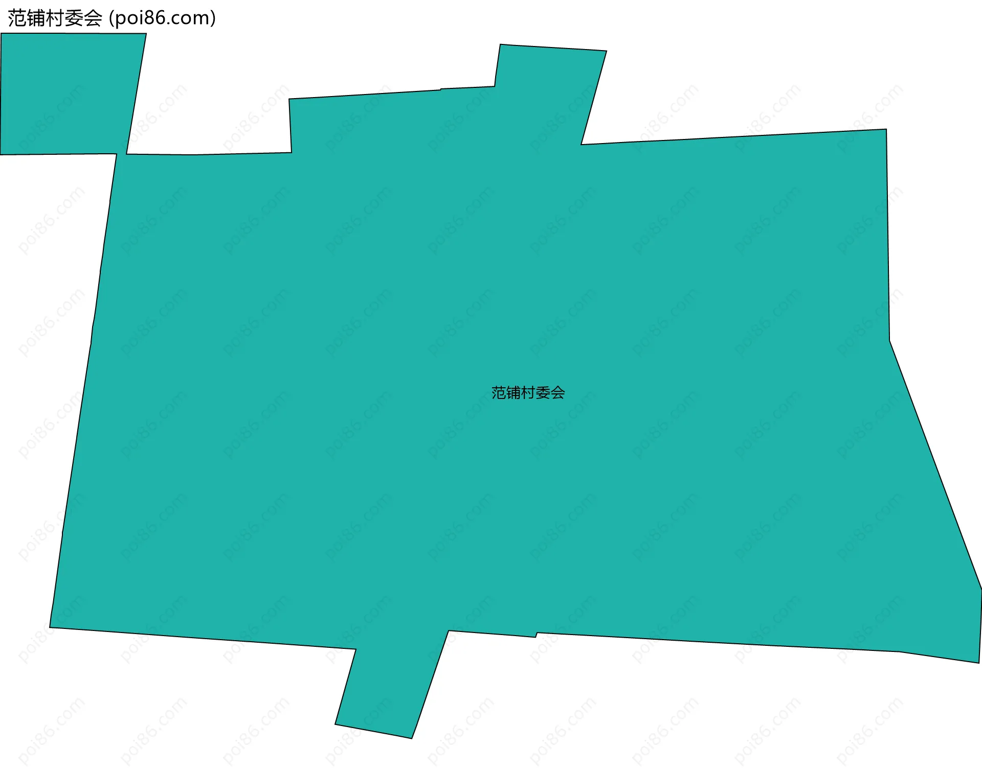范铺村委会边界地图