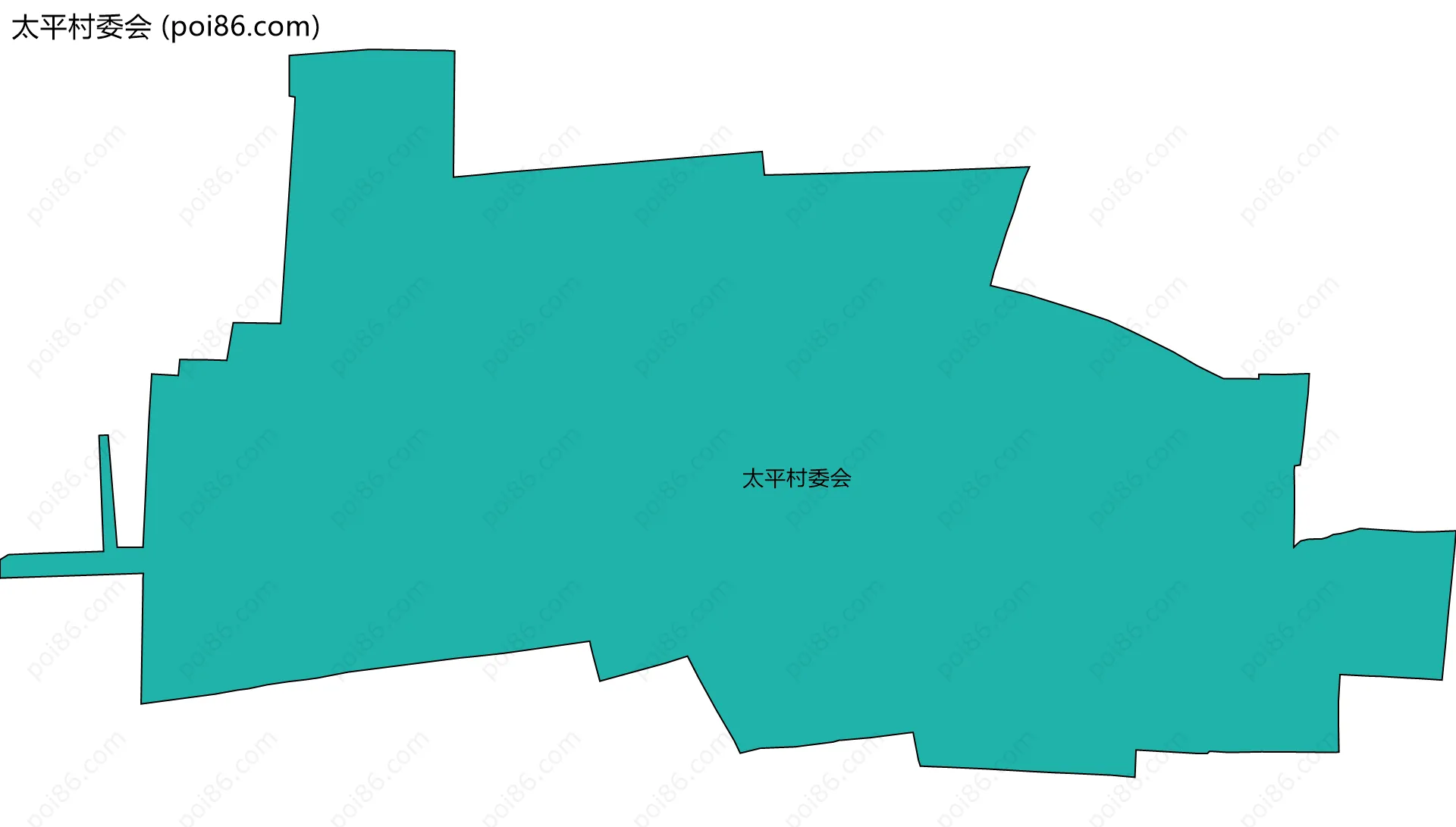 太平村委会边界地图