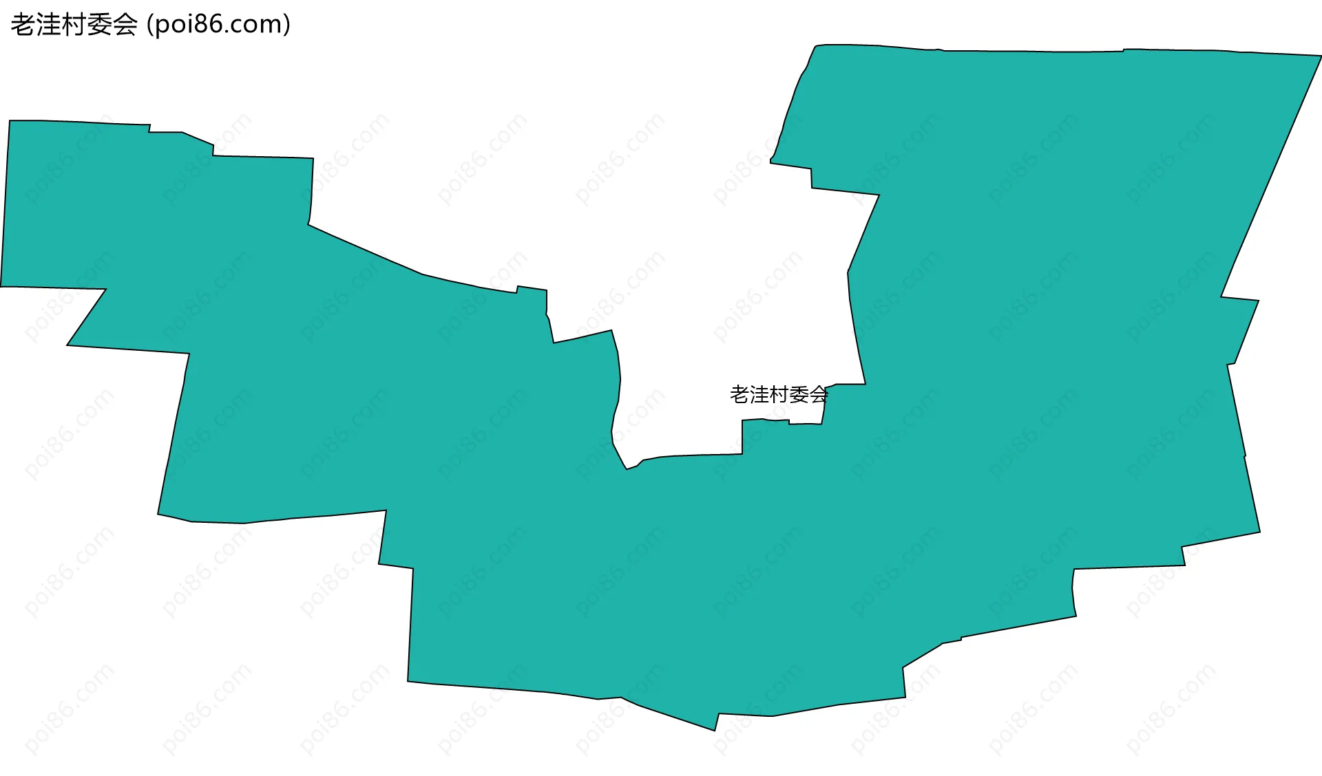老洼村委会边界地图