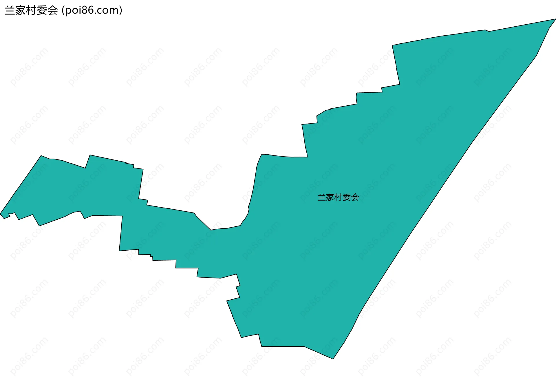 兰家村委会边界地图