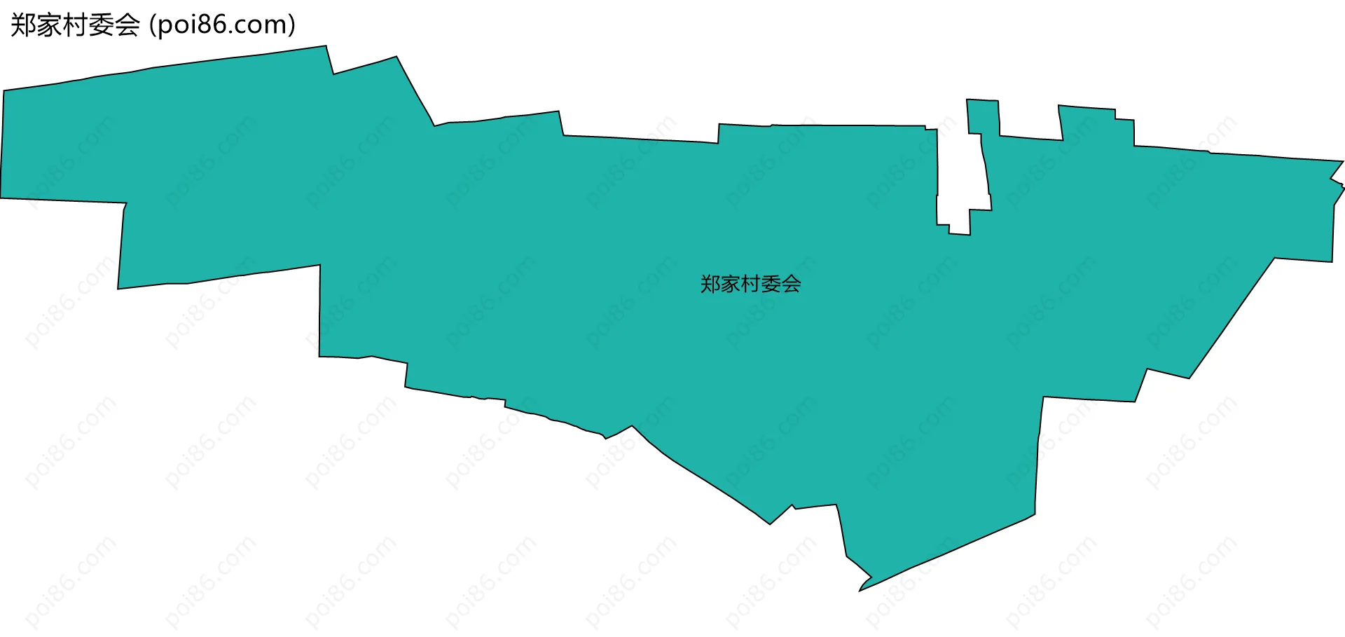 郑家村委会边界地图