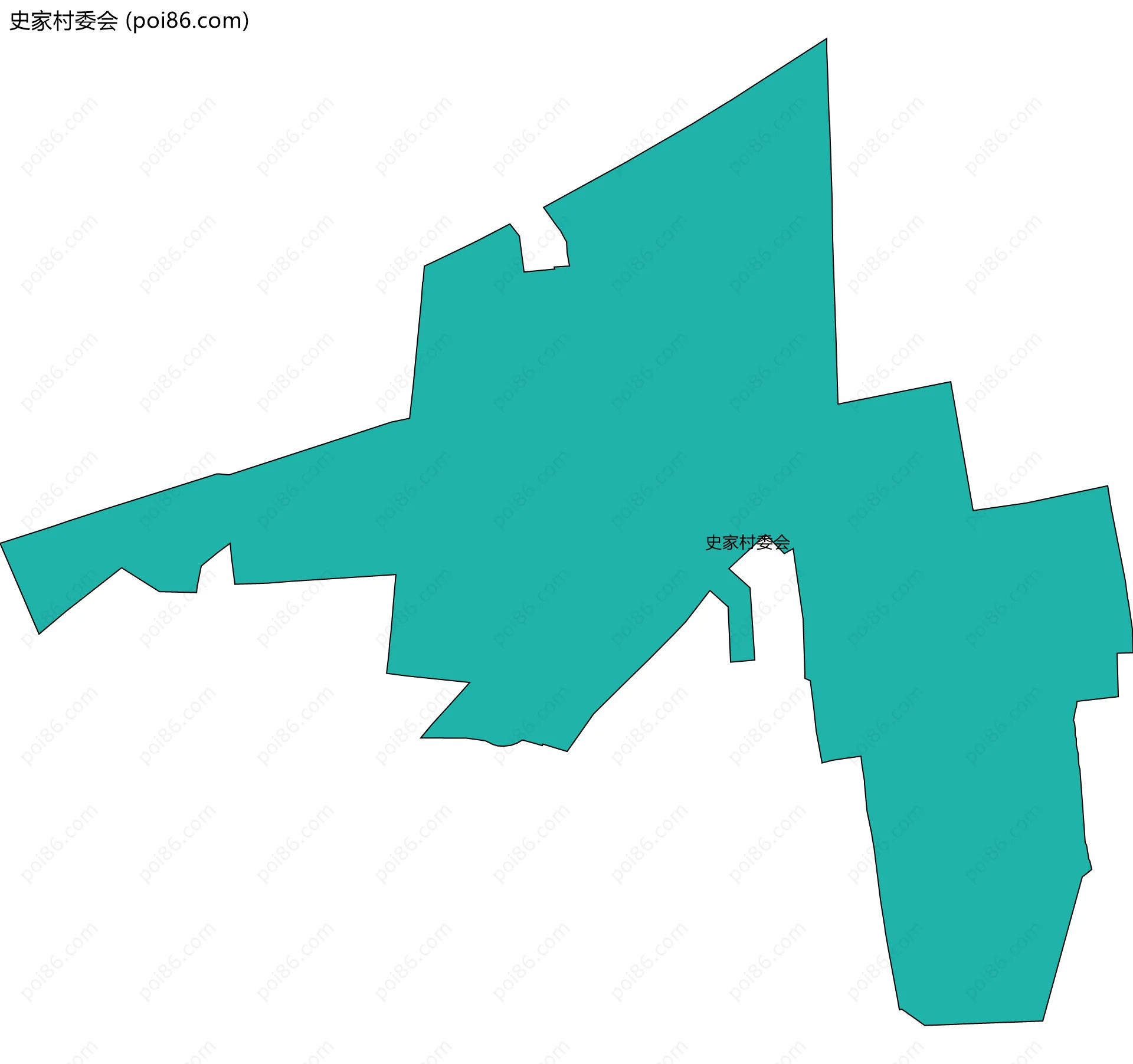 史家村委会边界地图