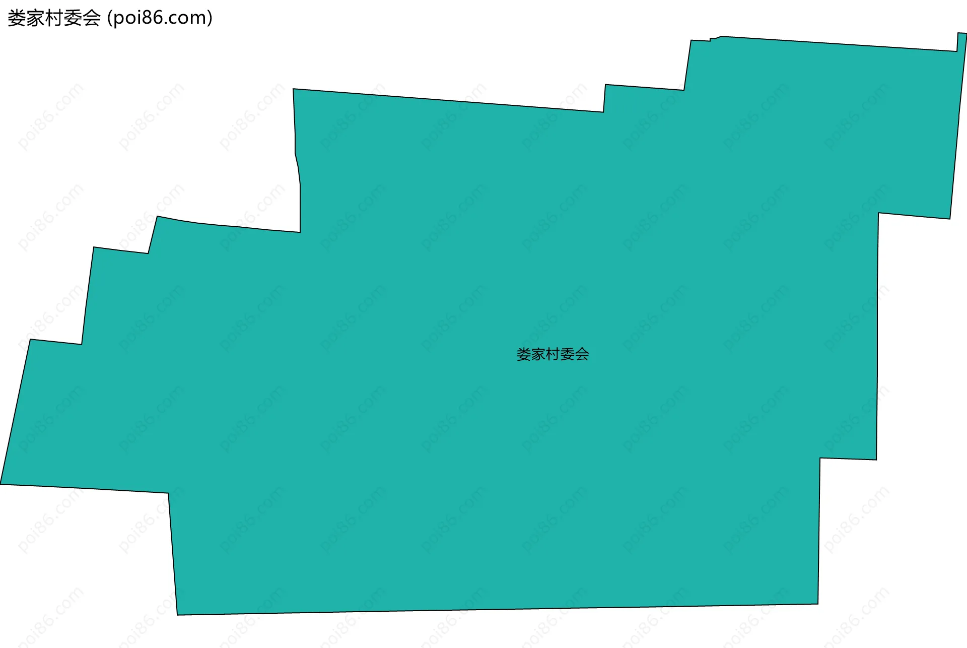 娄家村委会边界地图