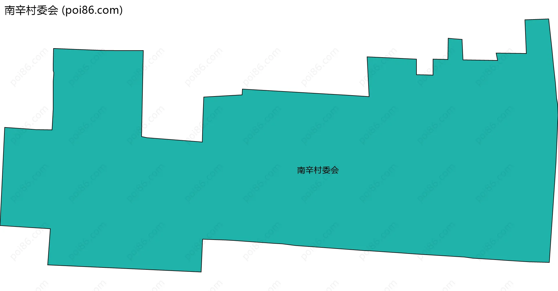 南辛村委会边界地图