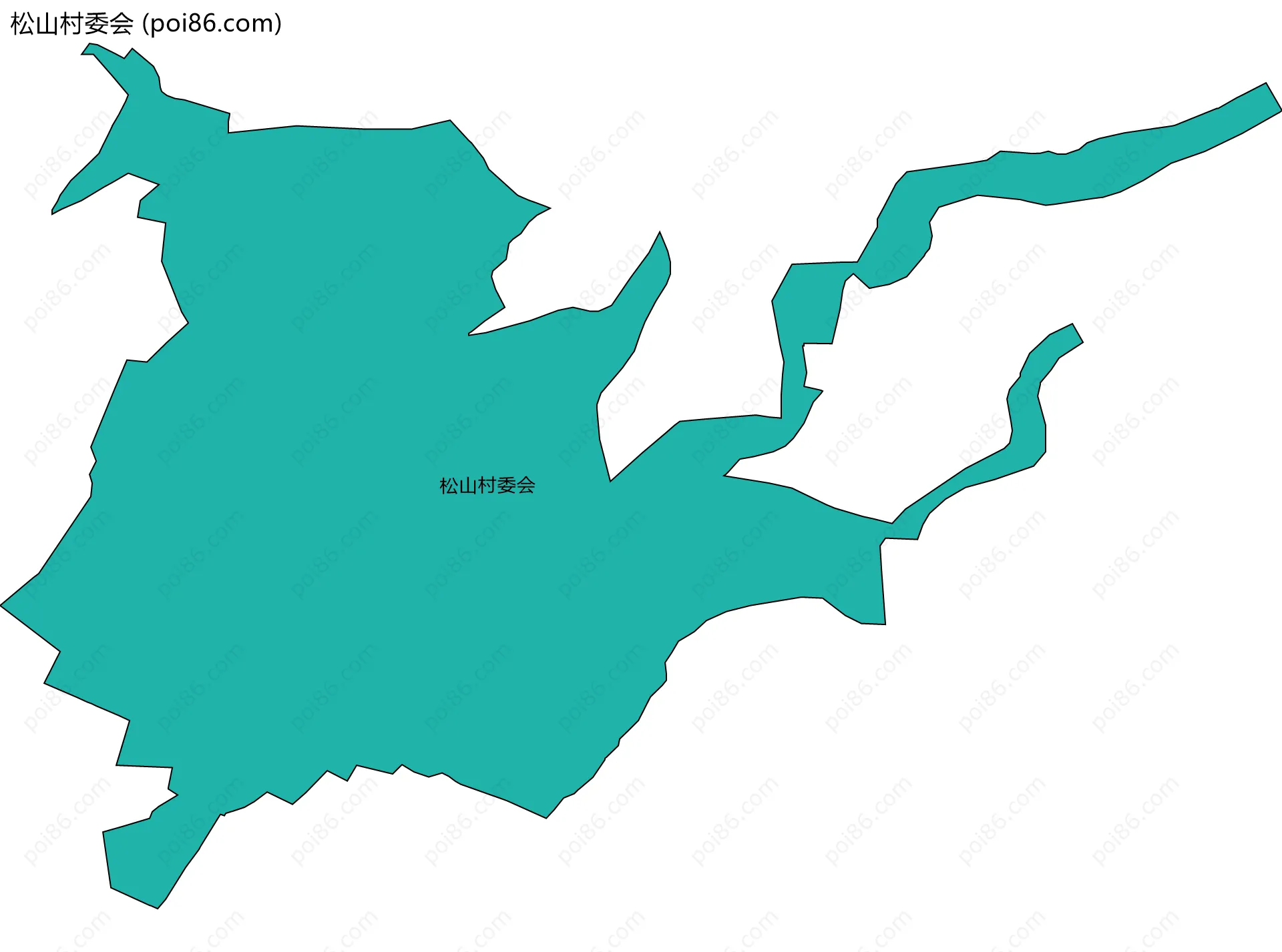 松山村委会边界地图