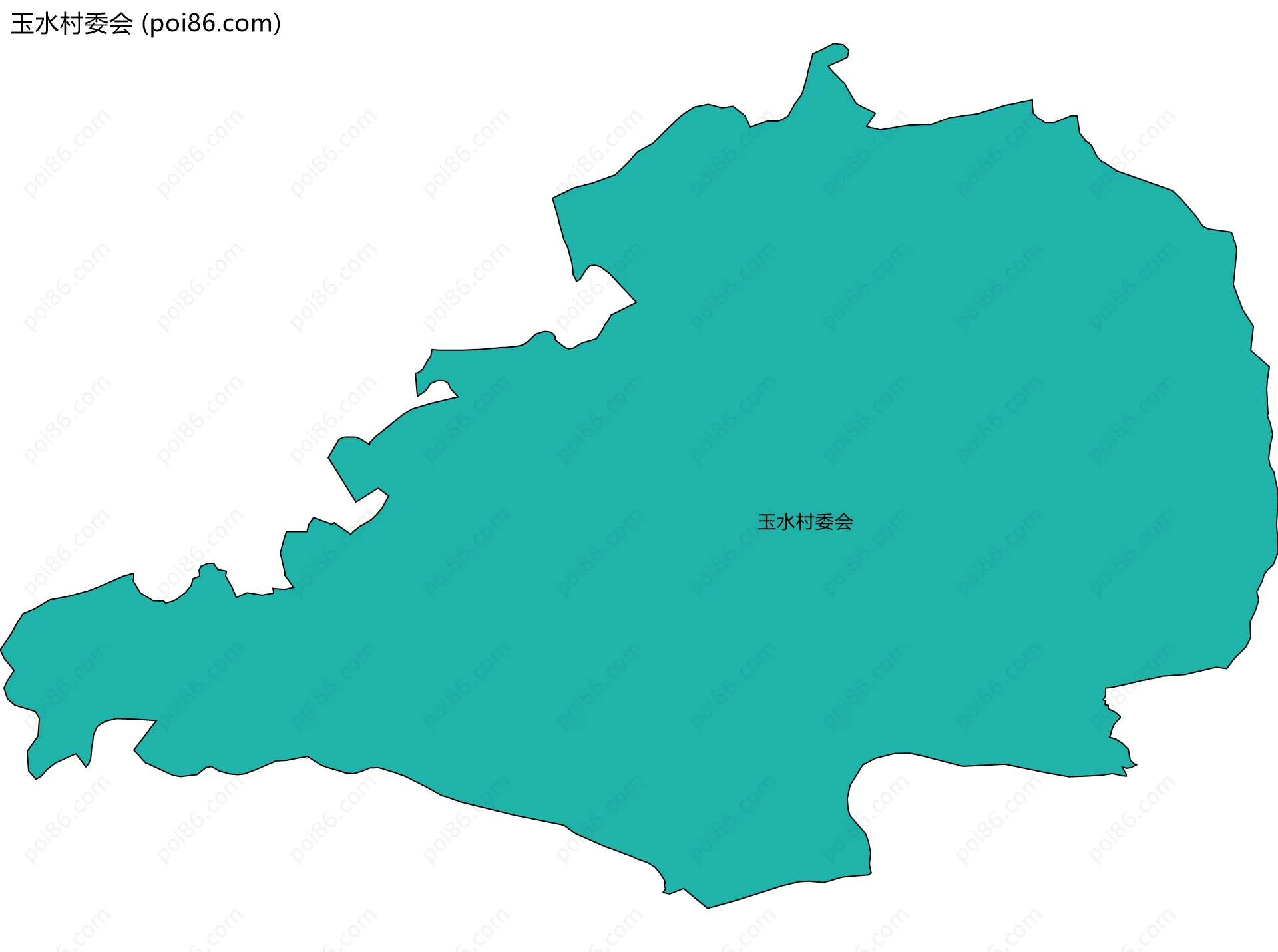 玉水村委会边界地图