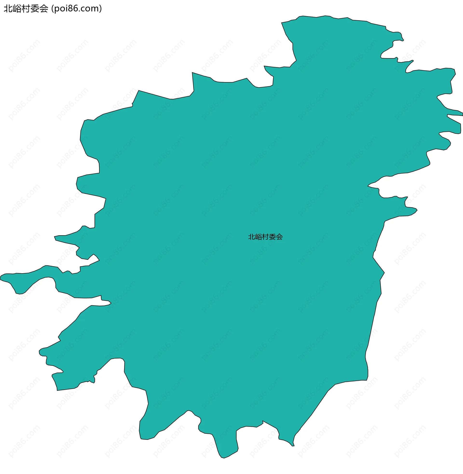 北峪村委会边界地图