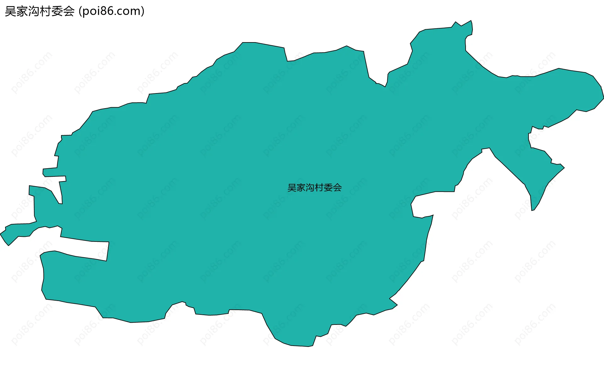 吴家沟村委会边界地图