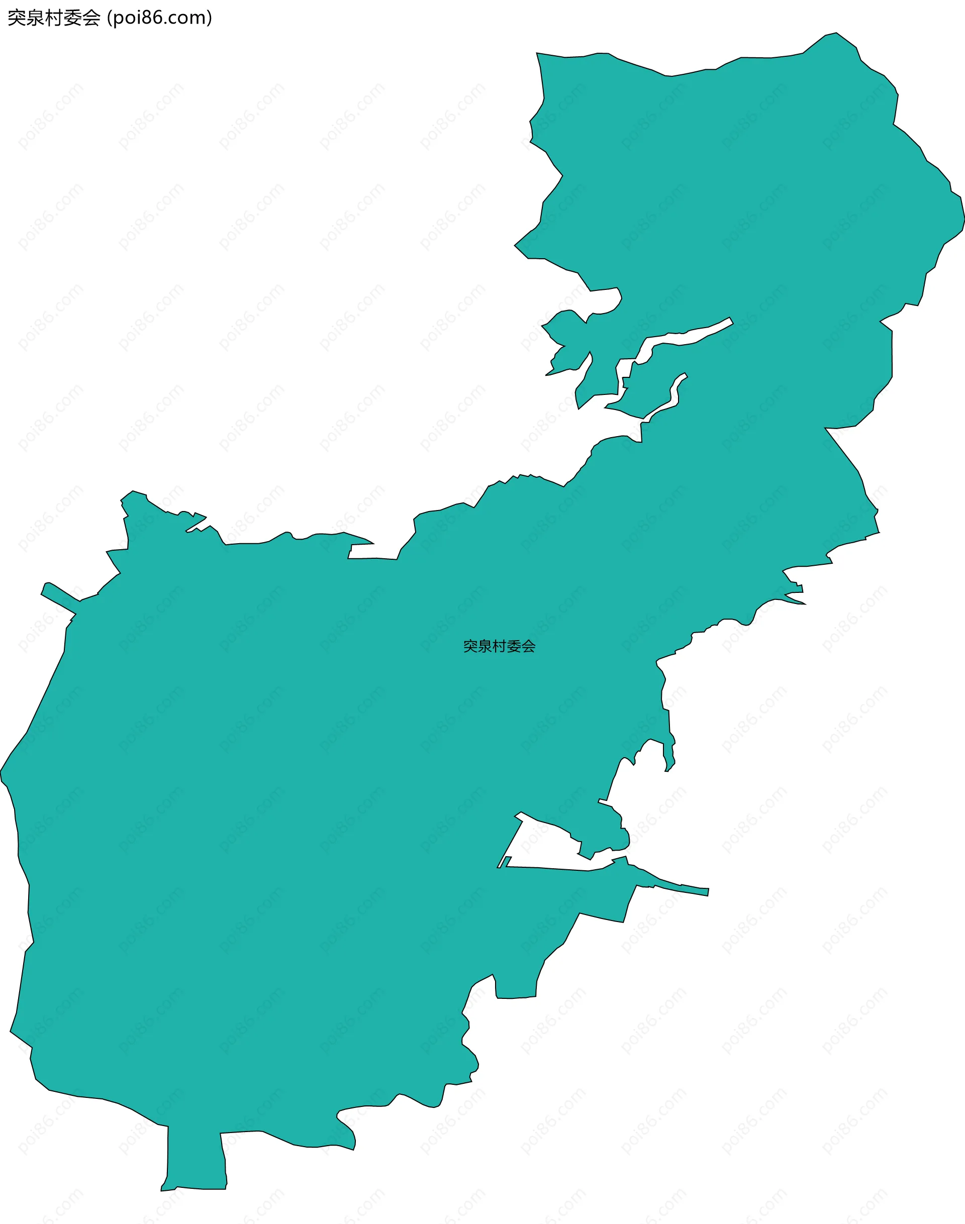 突泉村委会边界地图